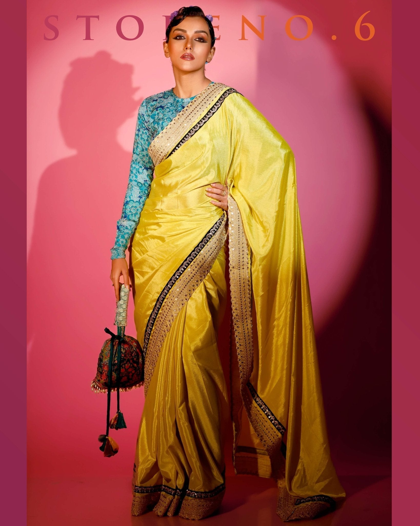 NEON NIRVANA READY-TO-WEAR SAREE