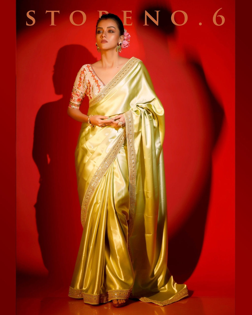 OBSESSIVE OLIVE READY-TO-WEAR SAREE