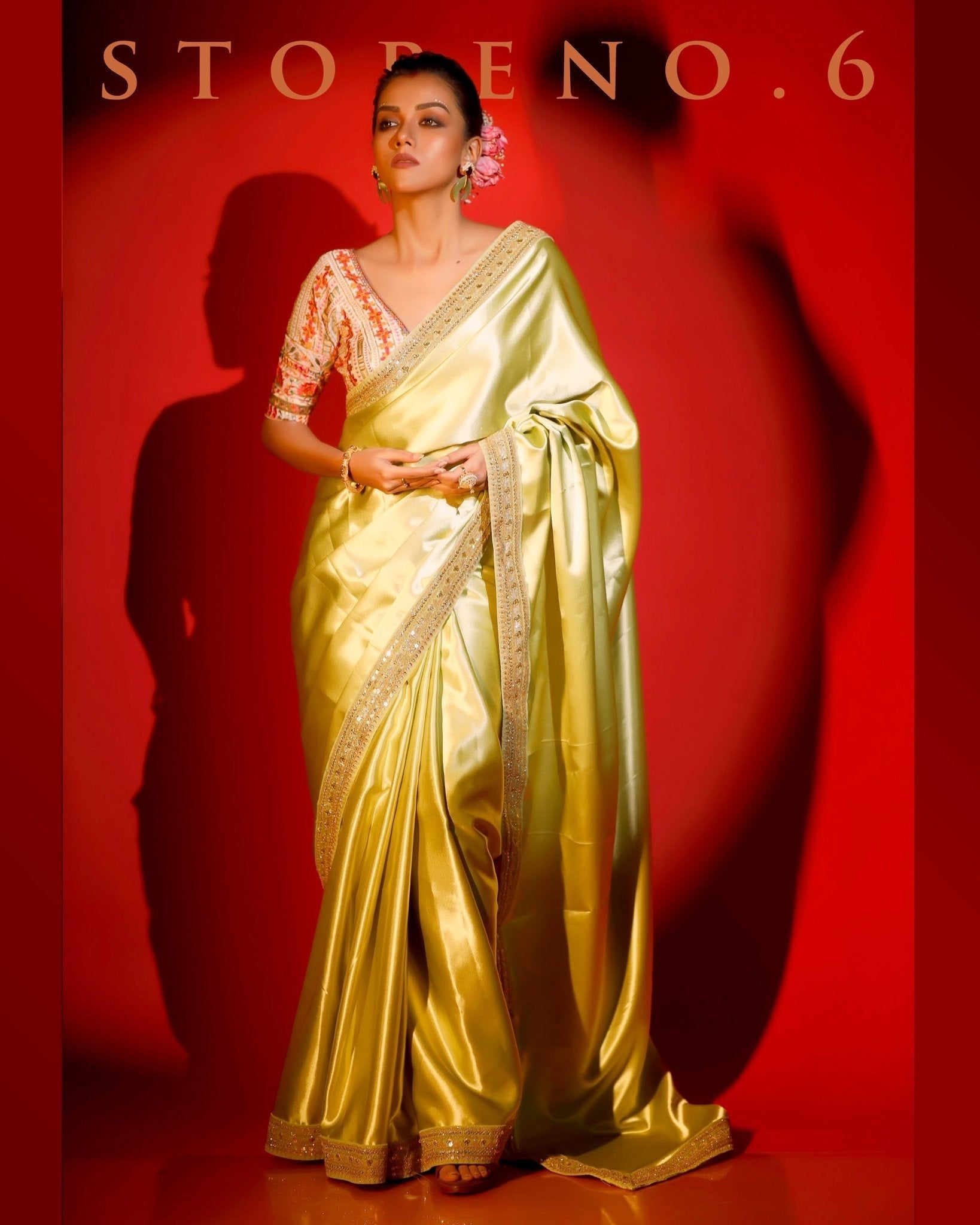 OBSESSIVE OLIVE READY-TO-WEAR SAREE