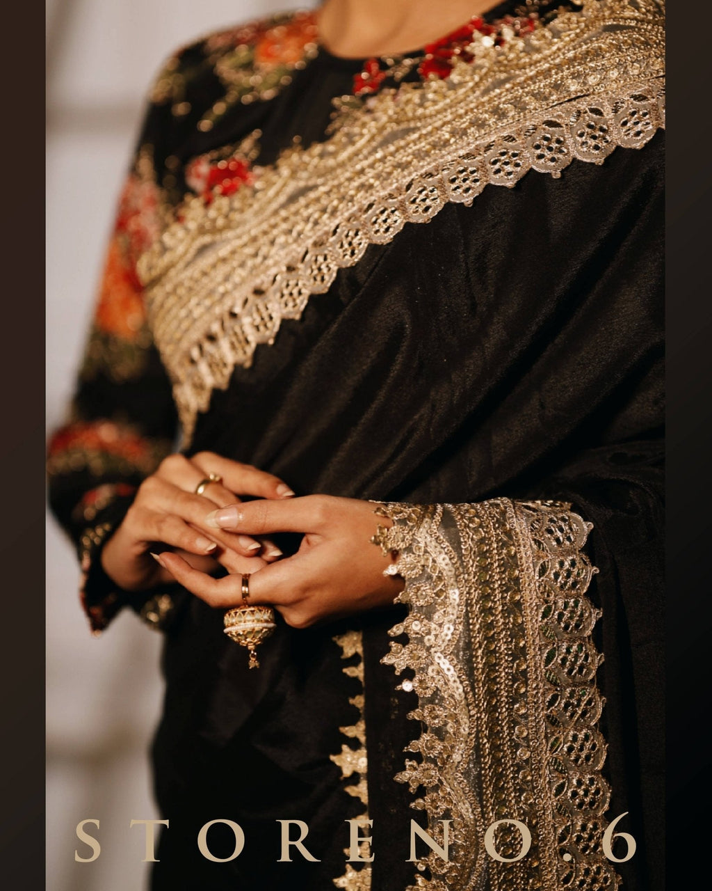 MAJESTIC MIDNIGHT READY-TO-WEAR SAREE