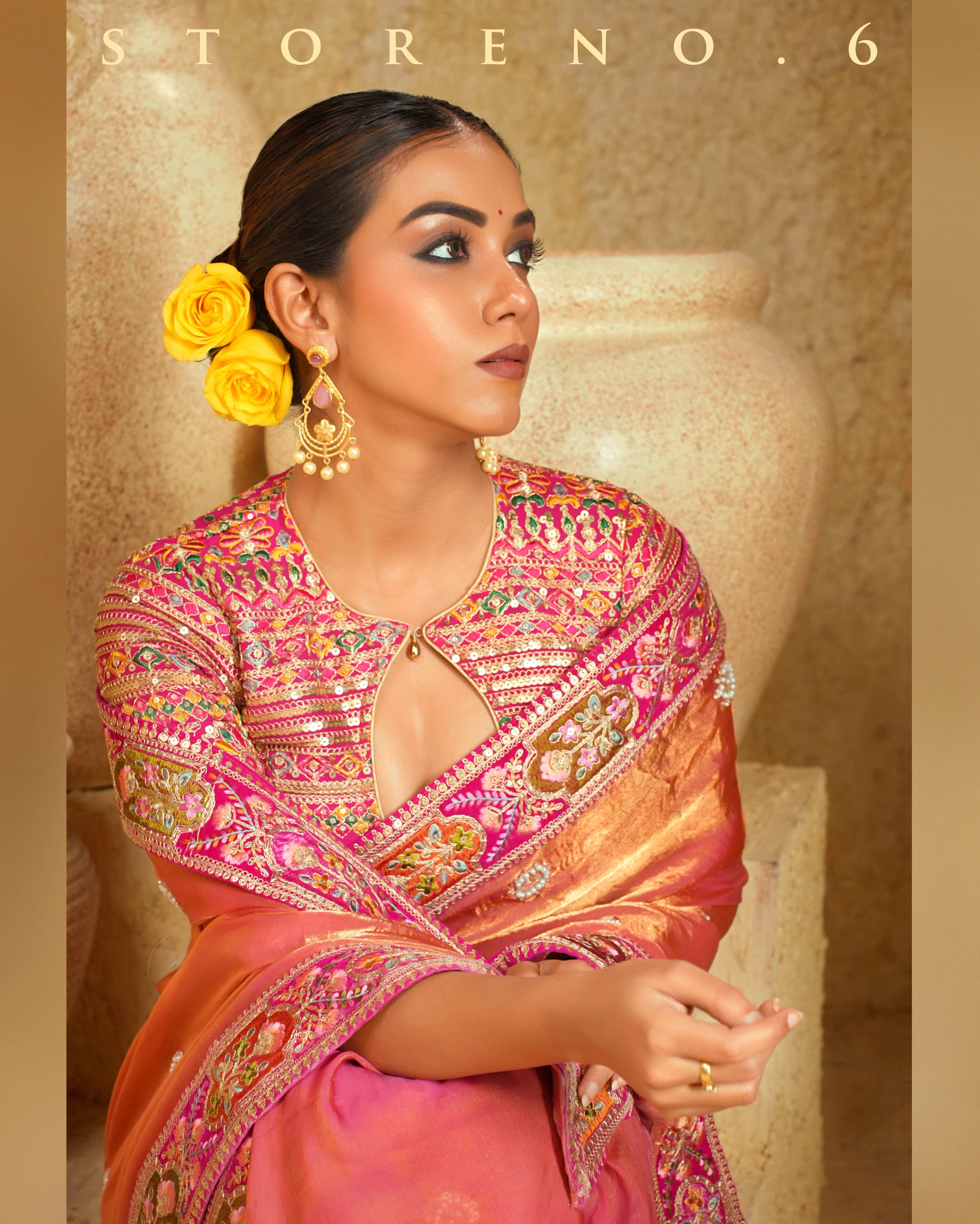 CORAL CHARISMA SAREE