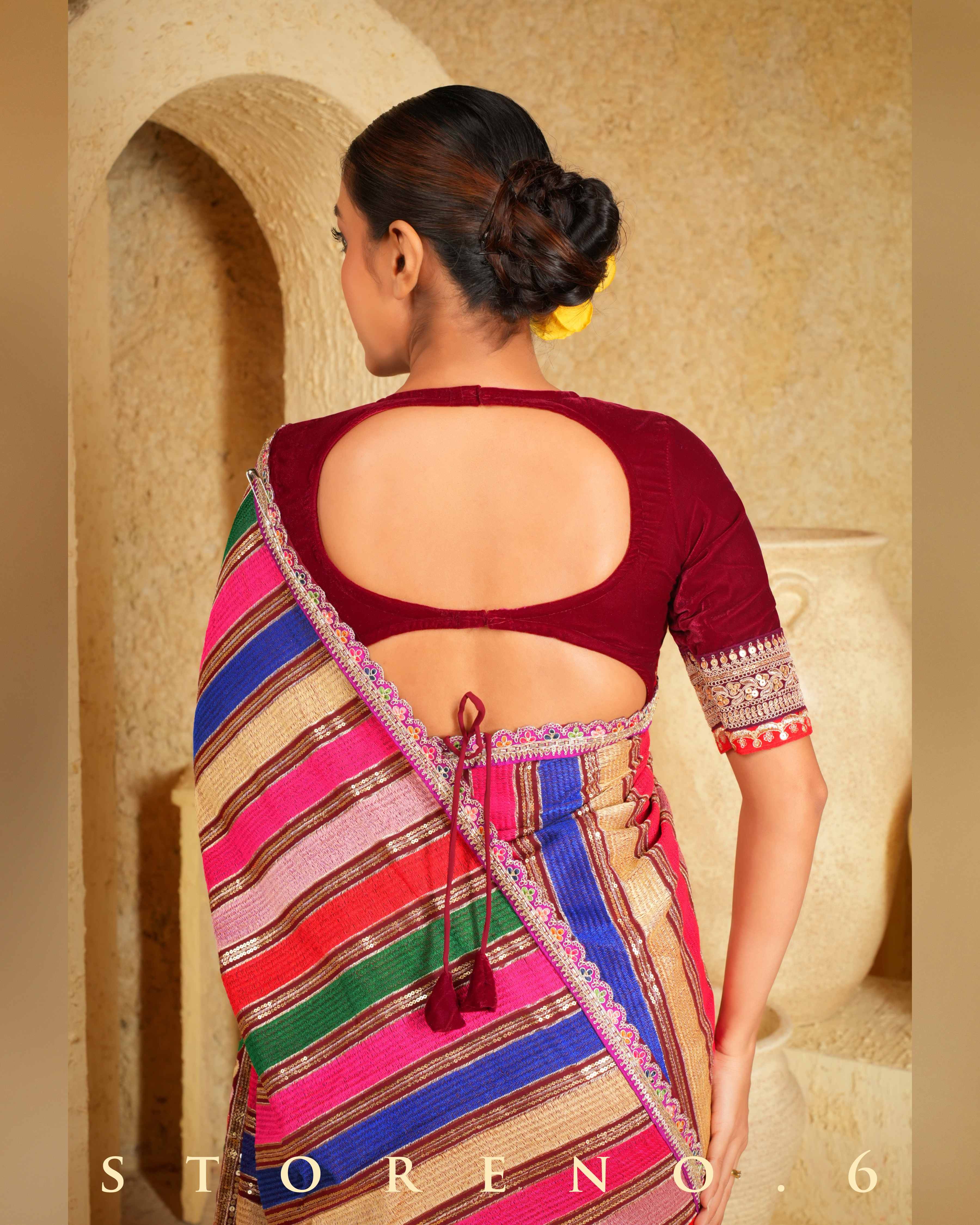 MERLOT MASTERPIECE SAREE