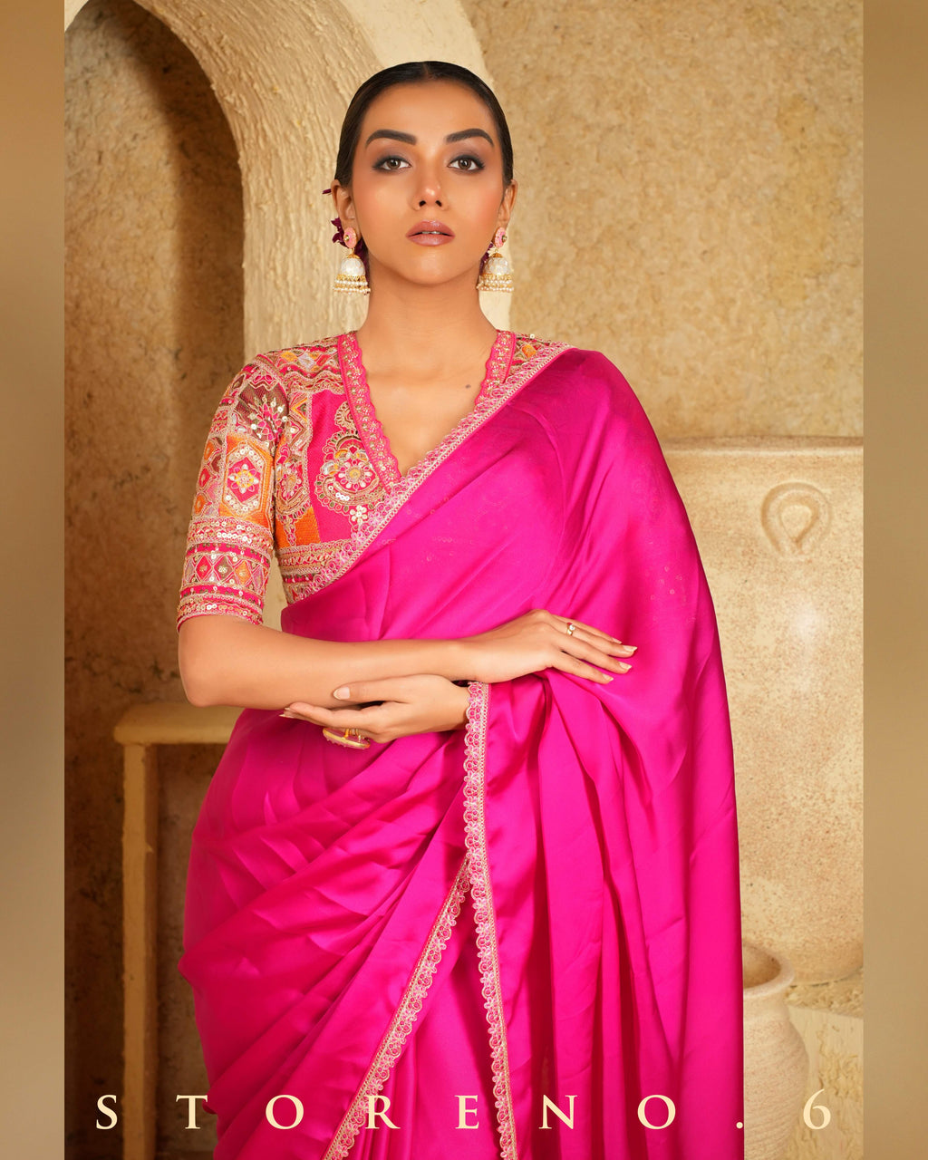 FEARLESS FUCHSIA SAREE
