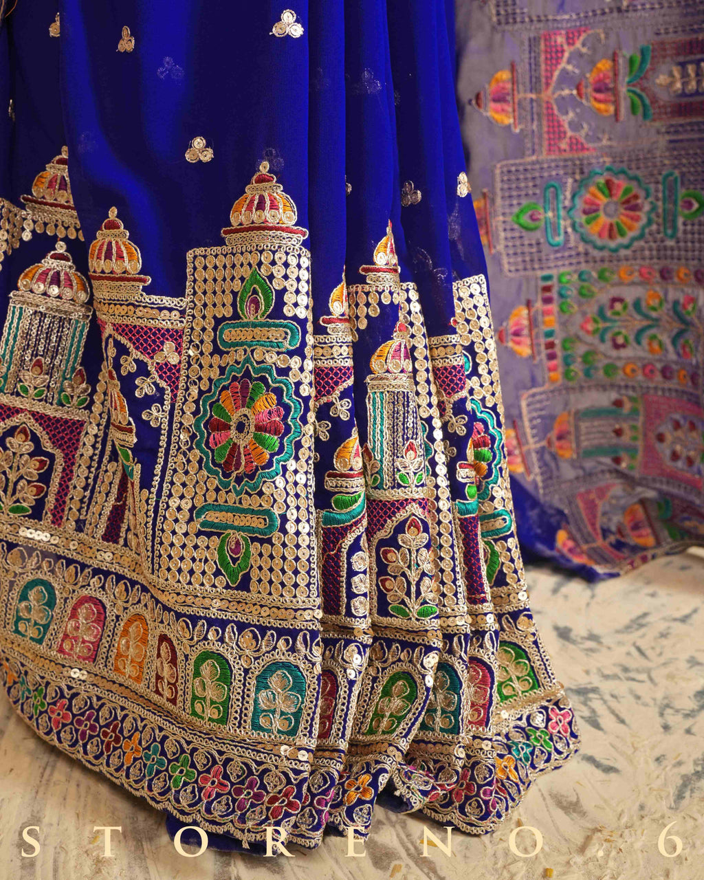 STUNNING SAPPHIRE SAREE