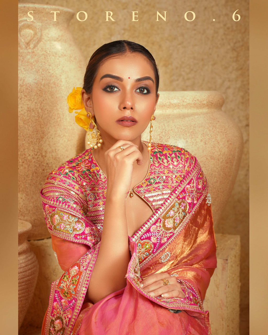 CORAL CHARISMA SAREE