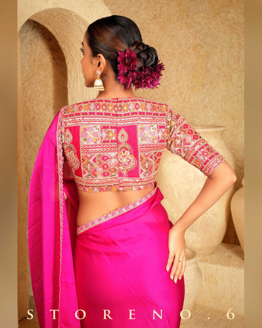 FEARLESS FUCHSIA SAREE