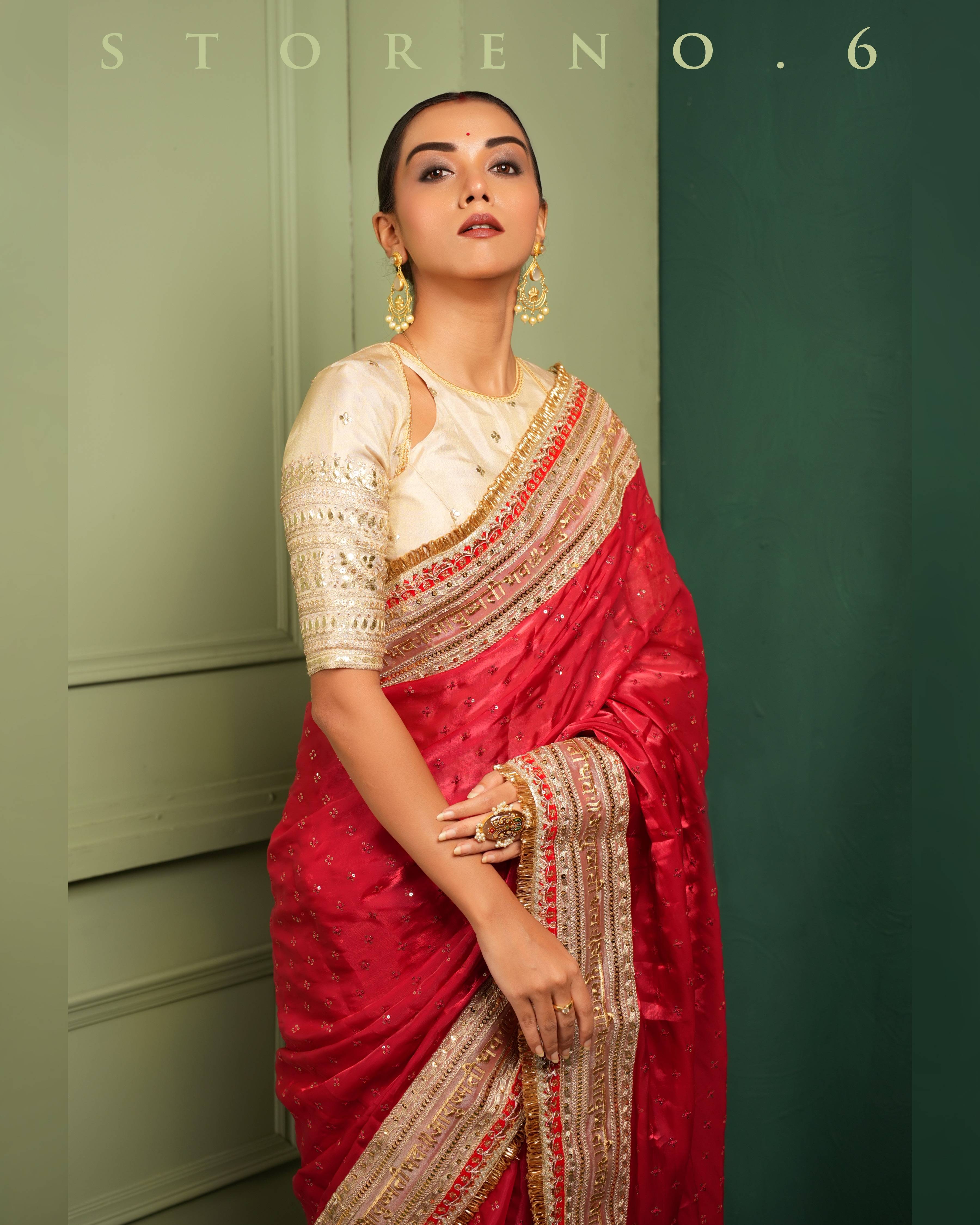ROYAL RUBY QUEEN SAREE