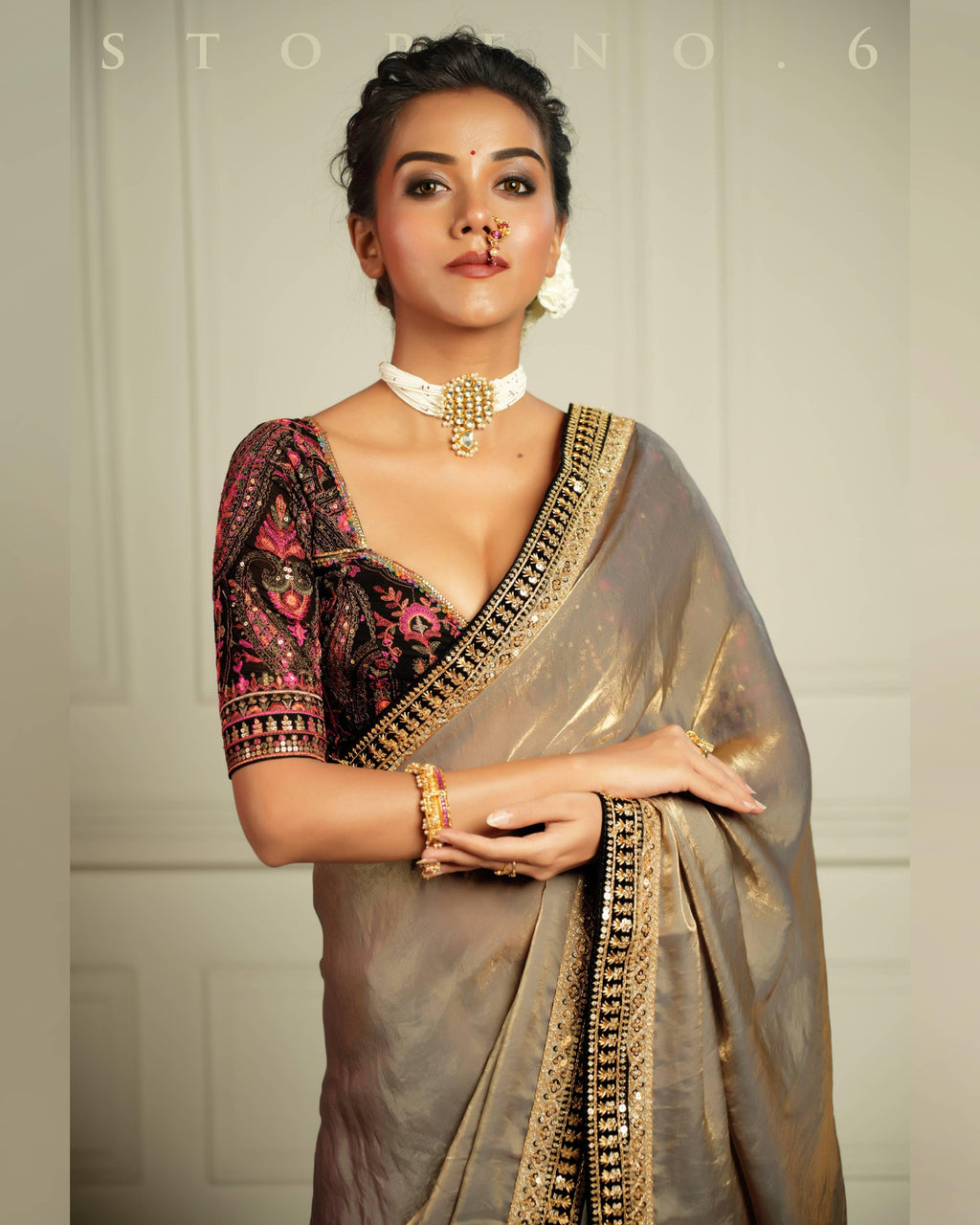 THE IMPERIAL SUNKISSED SMOKE SAREE