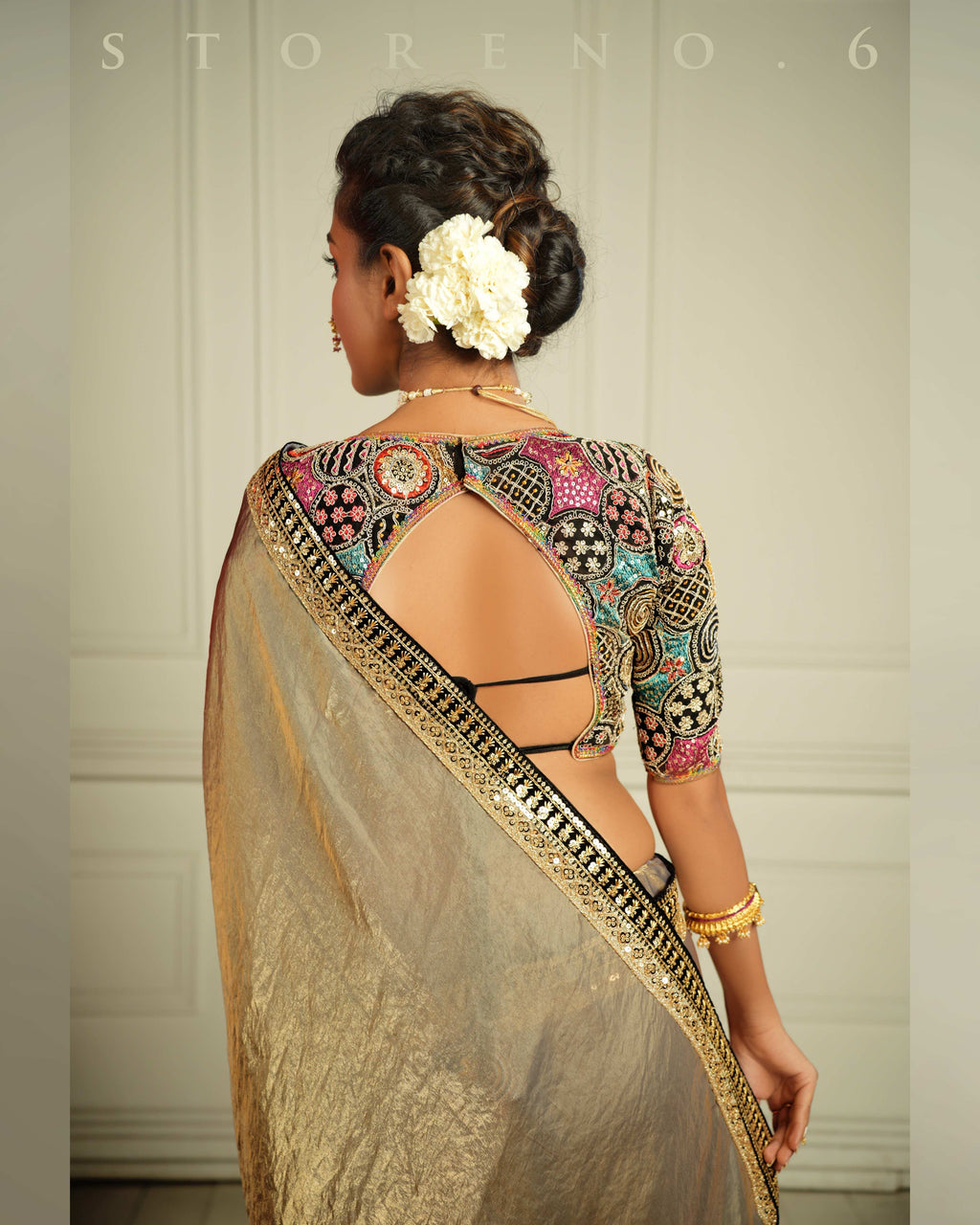 THE IMPERIAL SUNKISSED SMOKE SAREE
