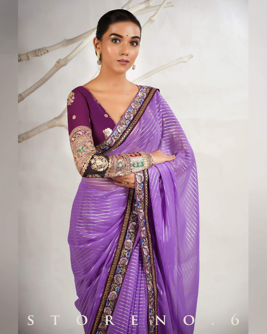 THE LYRICAL LILAC SAREE