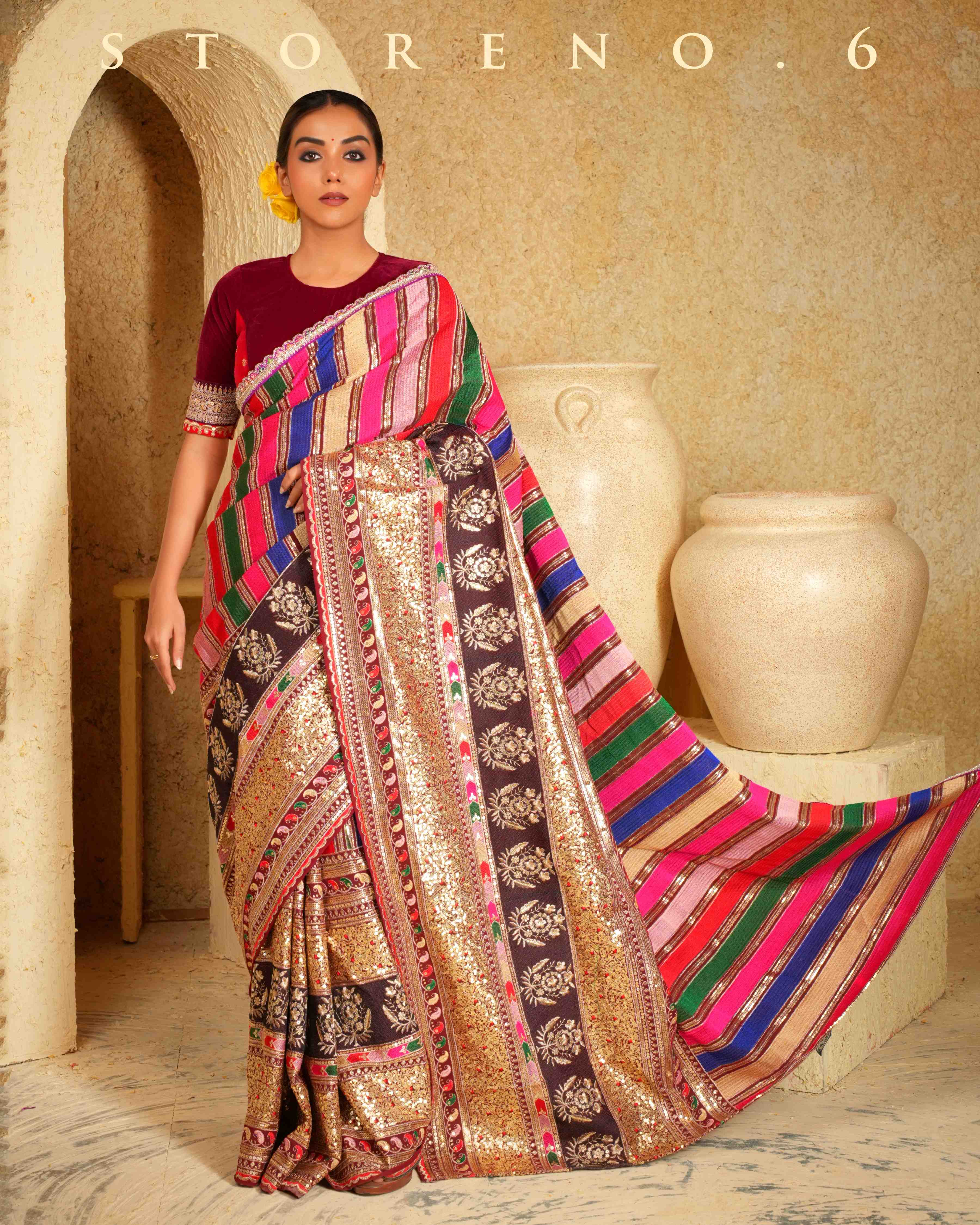 MERLOT MASTERPIECE SAREE
