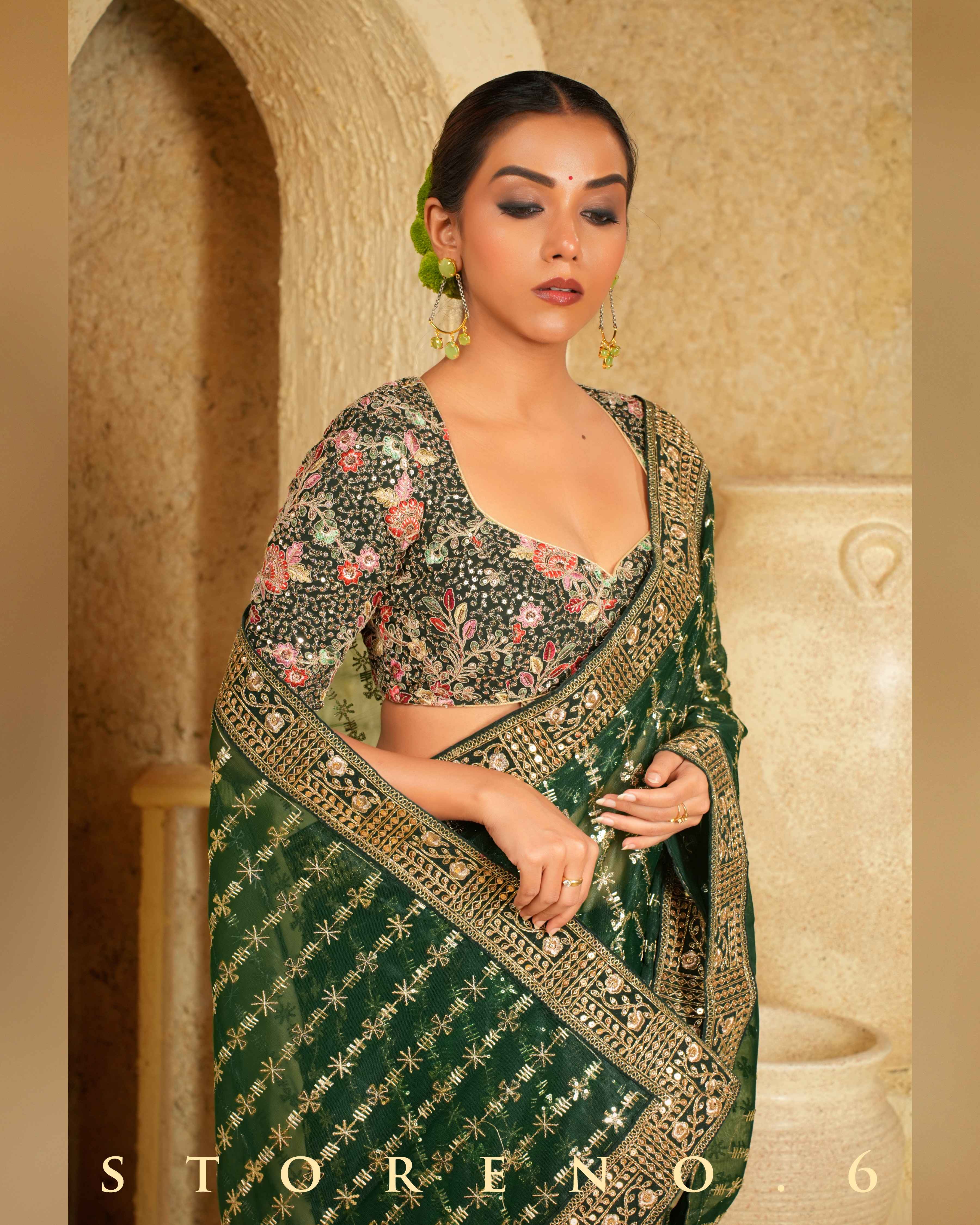 EVERGREEN EDGE SAREE