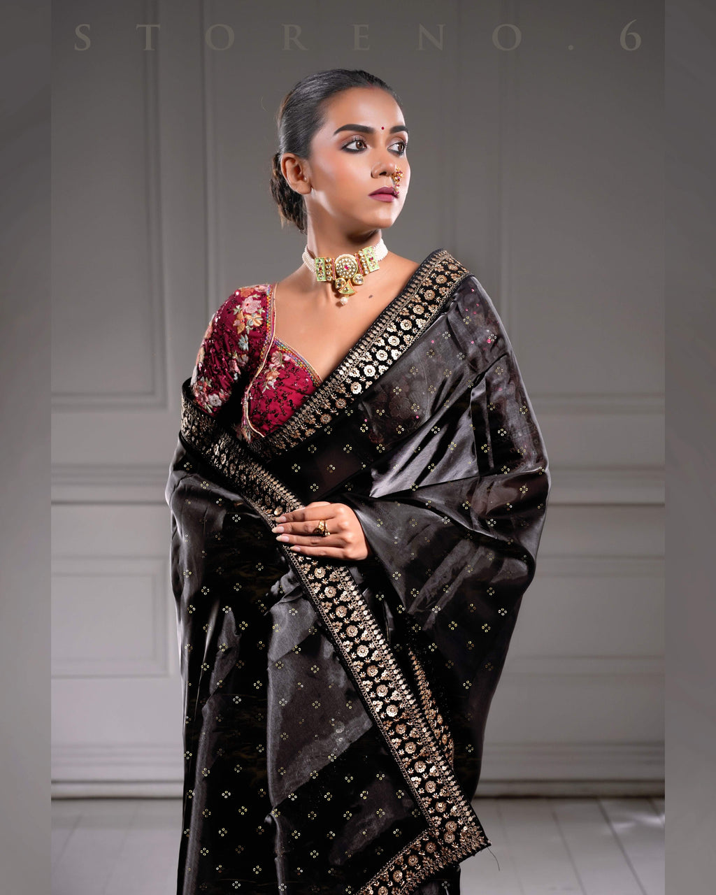 THE DARK DEVOTION SAREE