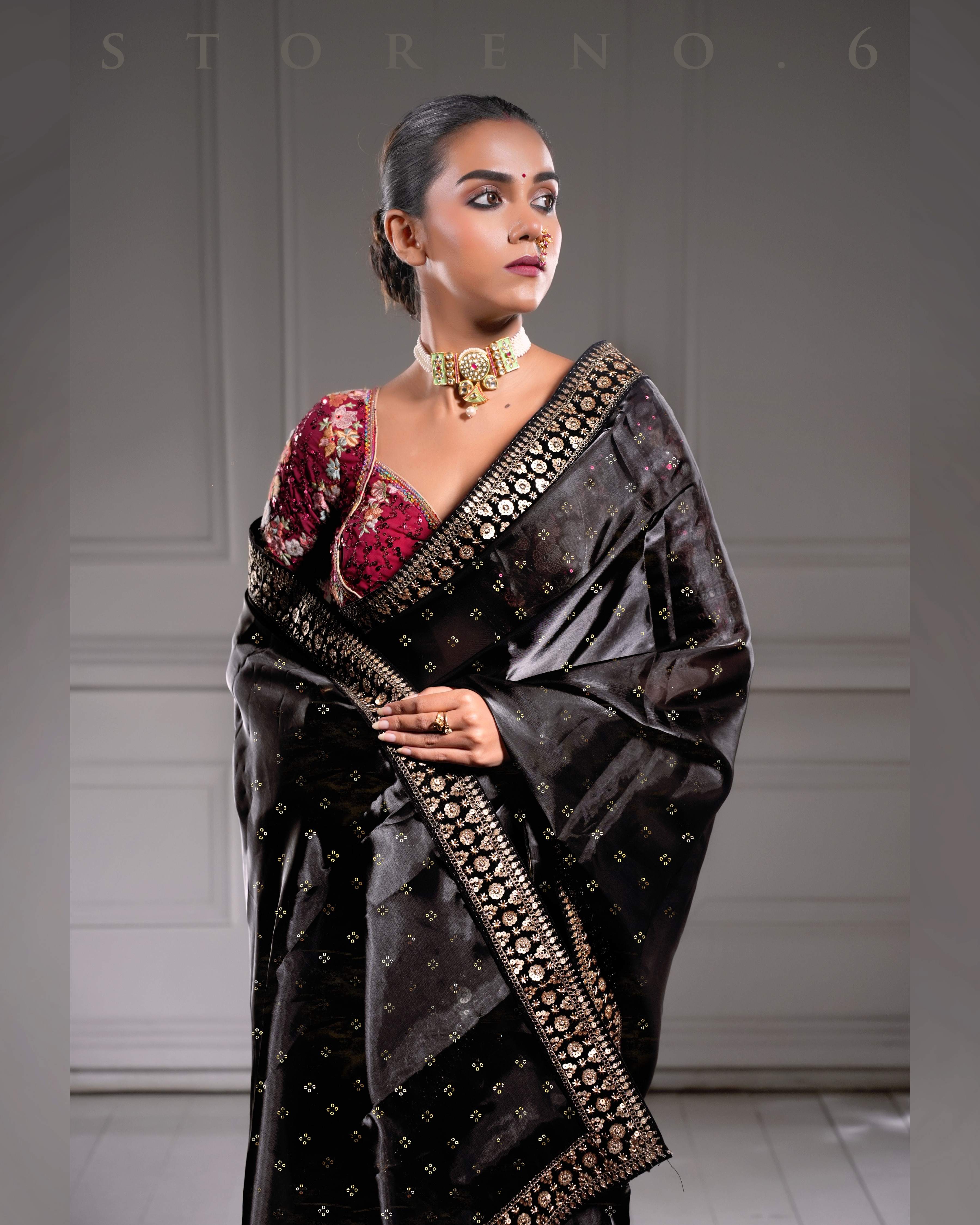 THE DARK DEVOTION SAREE
