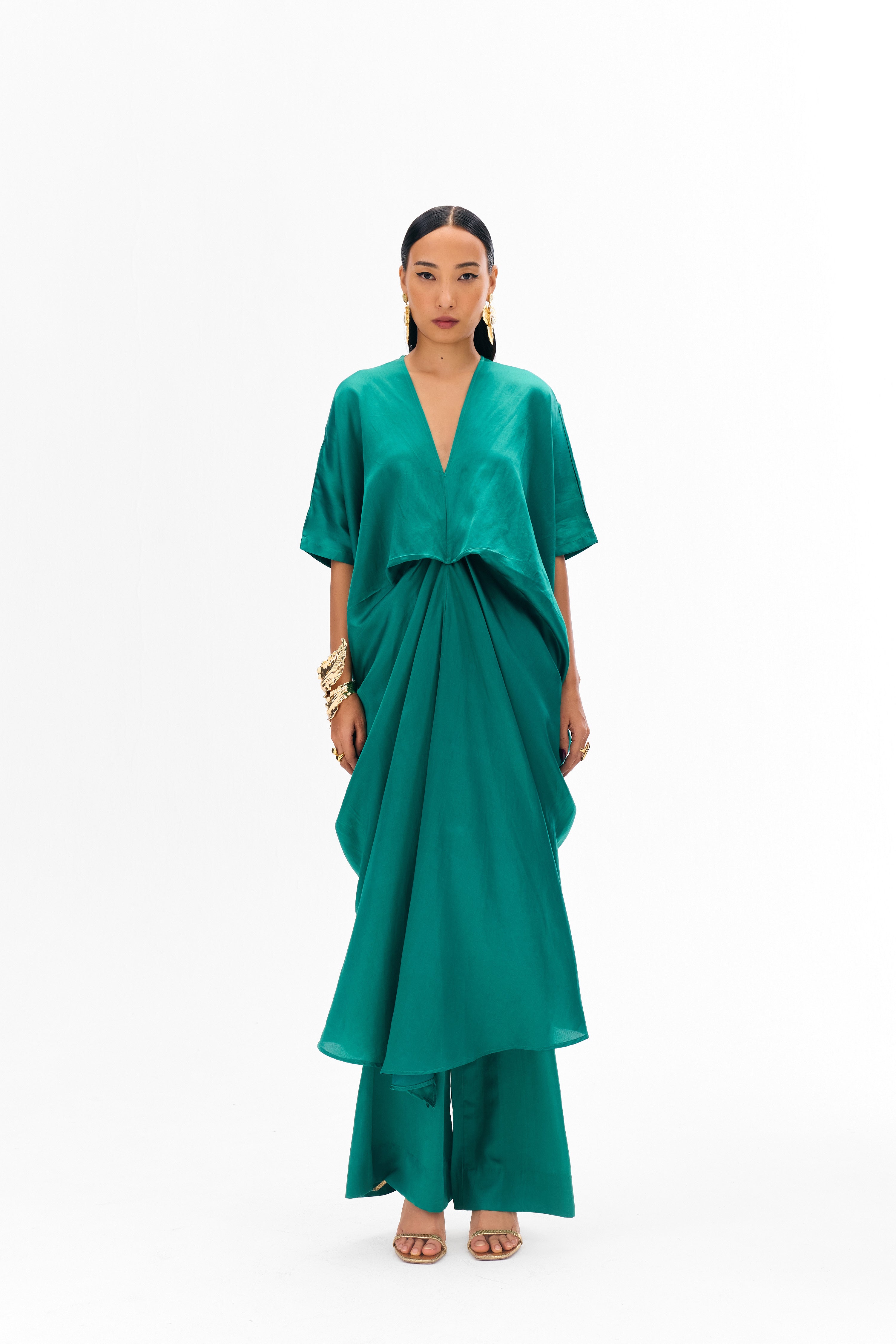 Tara Tunic Coord Green