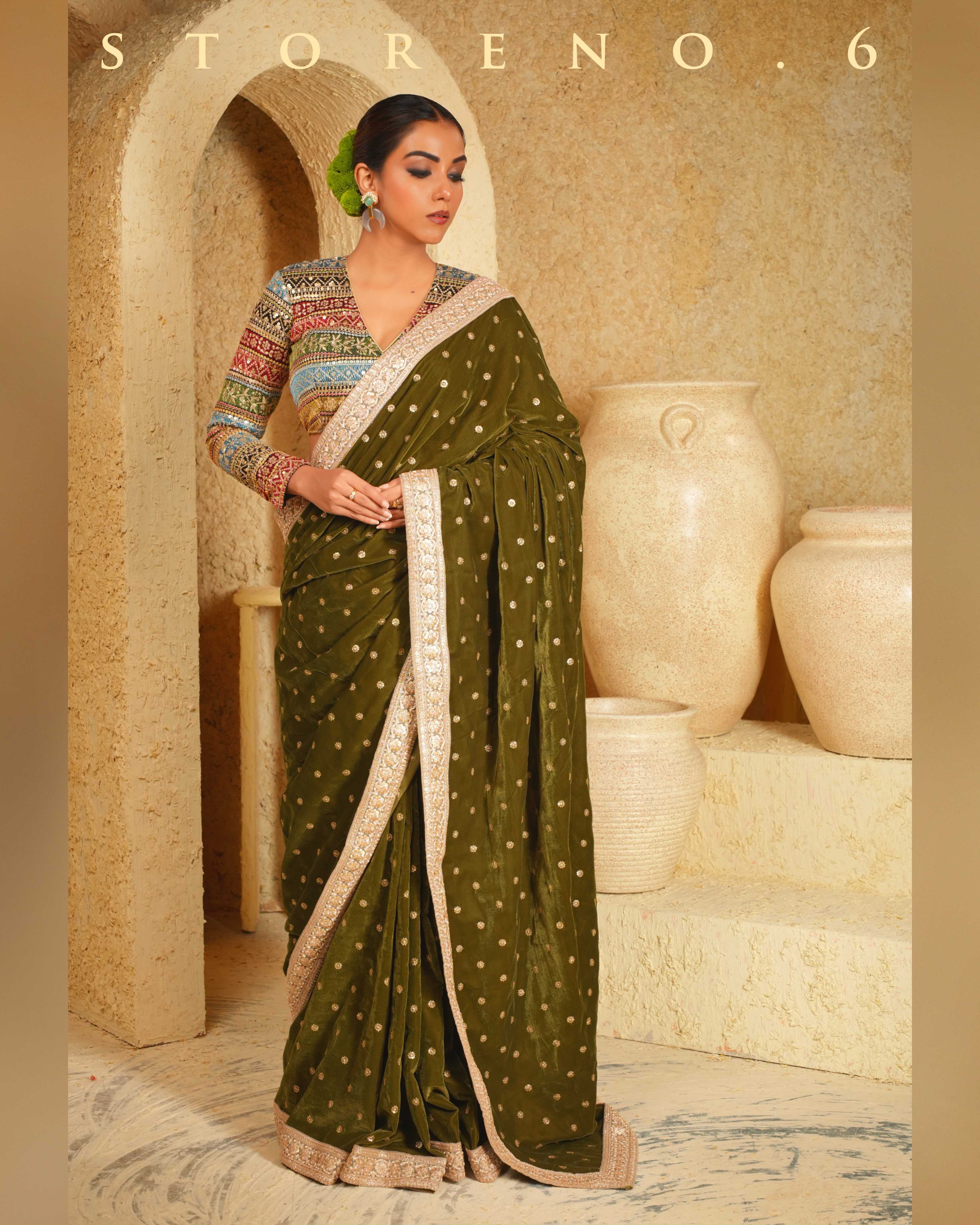 MUSICAL MEADOW SAREE