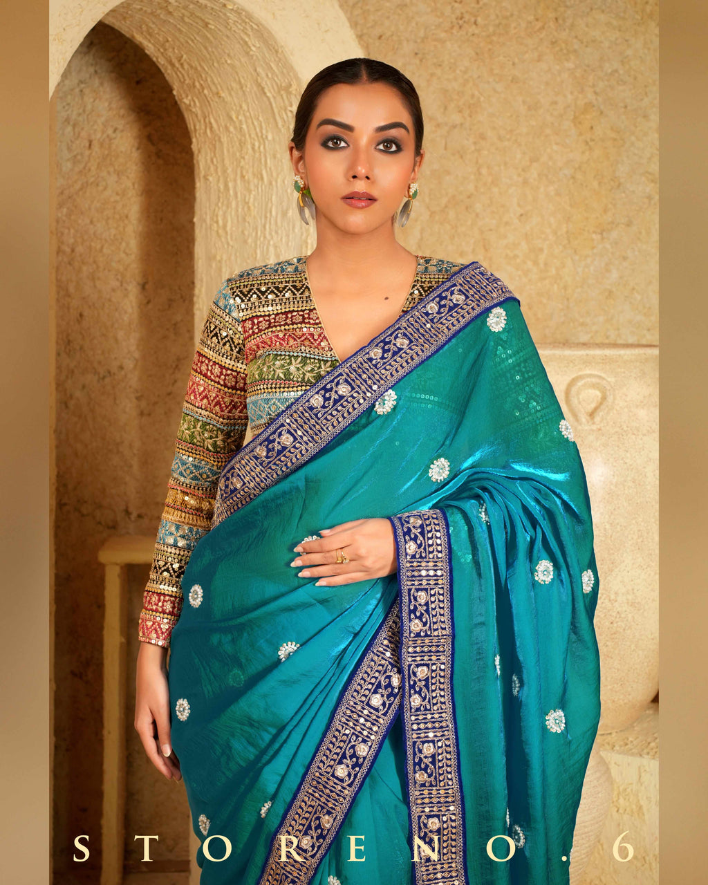 AZURE ARTISTRY SAREE
