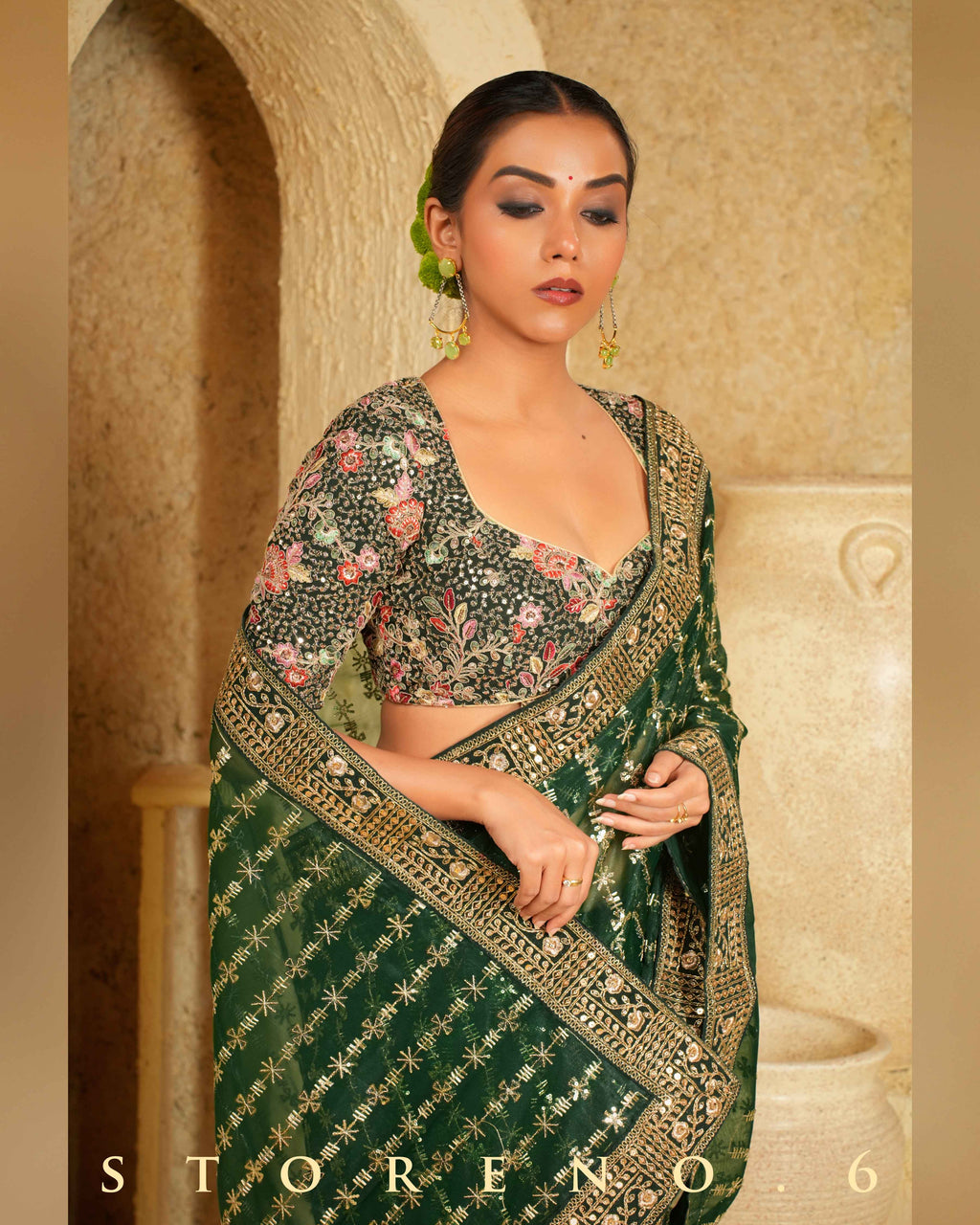 EVERGREEN EDGE SAREE