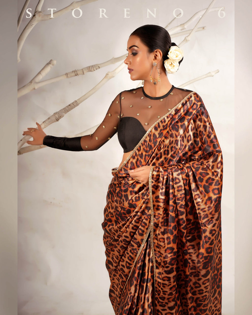 THE CHIC CHEETAH SAREE