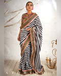 THE DIVINE STRIPE SHOW SAREE