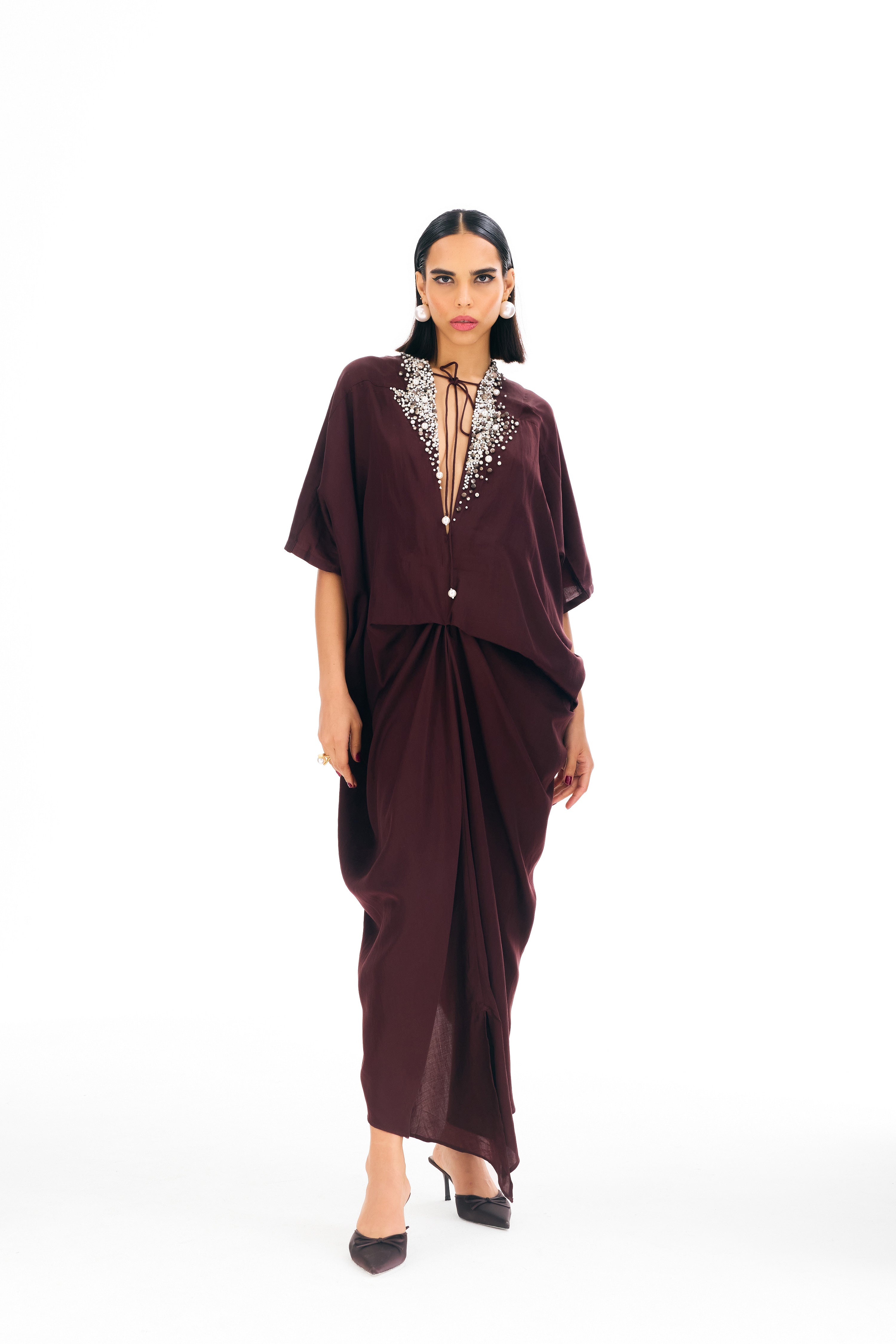 Sitara Kaftan Brown