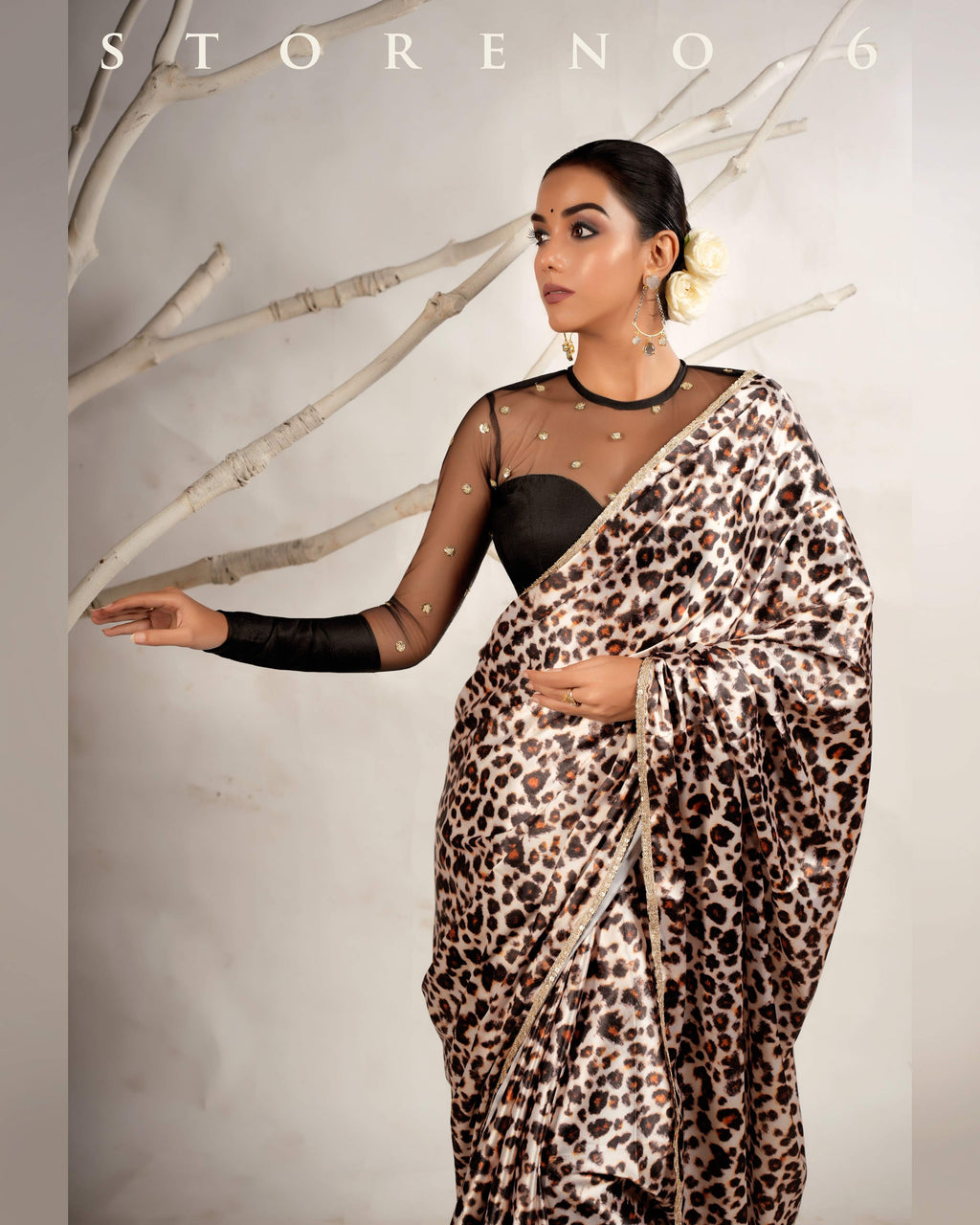 THE LEOPARD LUXURY SAREE