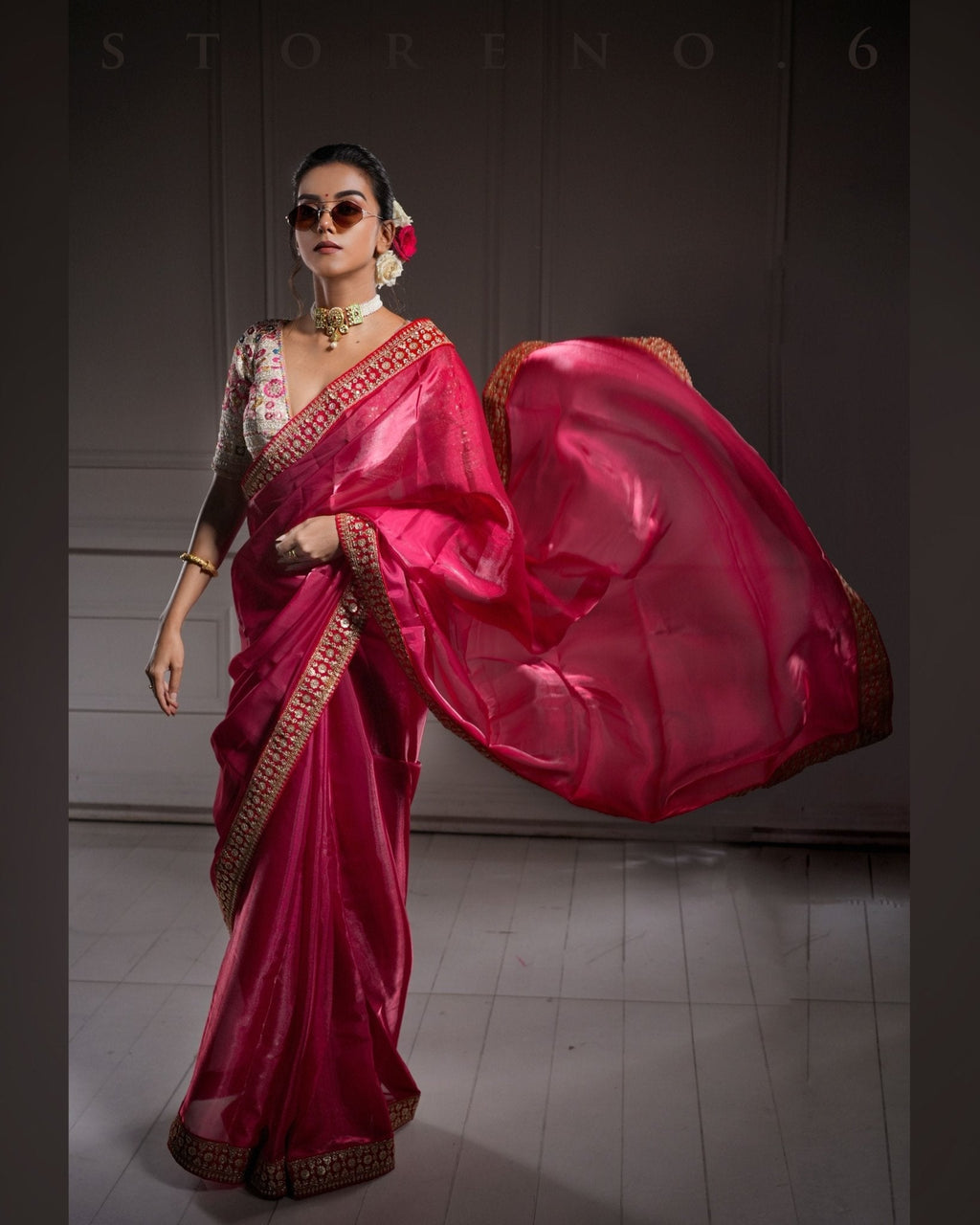 IMPERIAL NOOR-E-SURKH SAREE