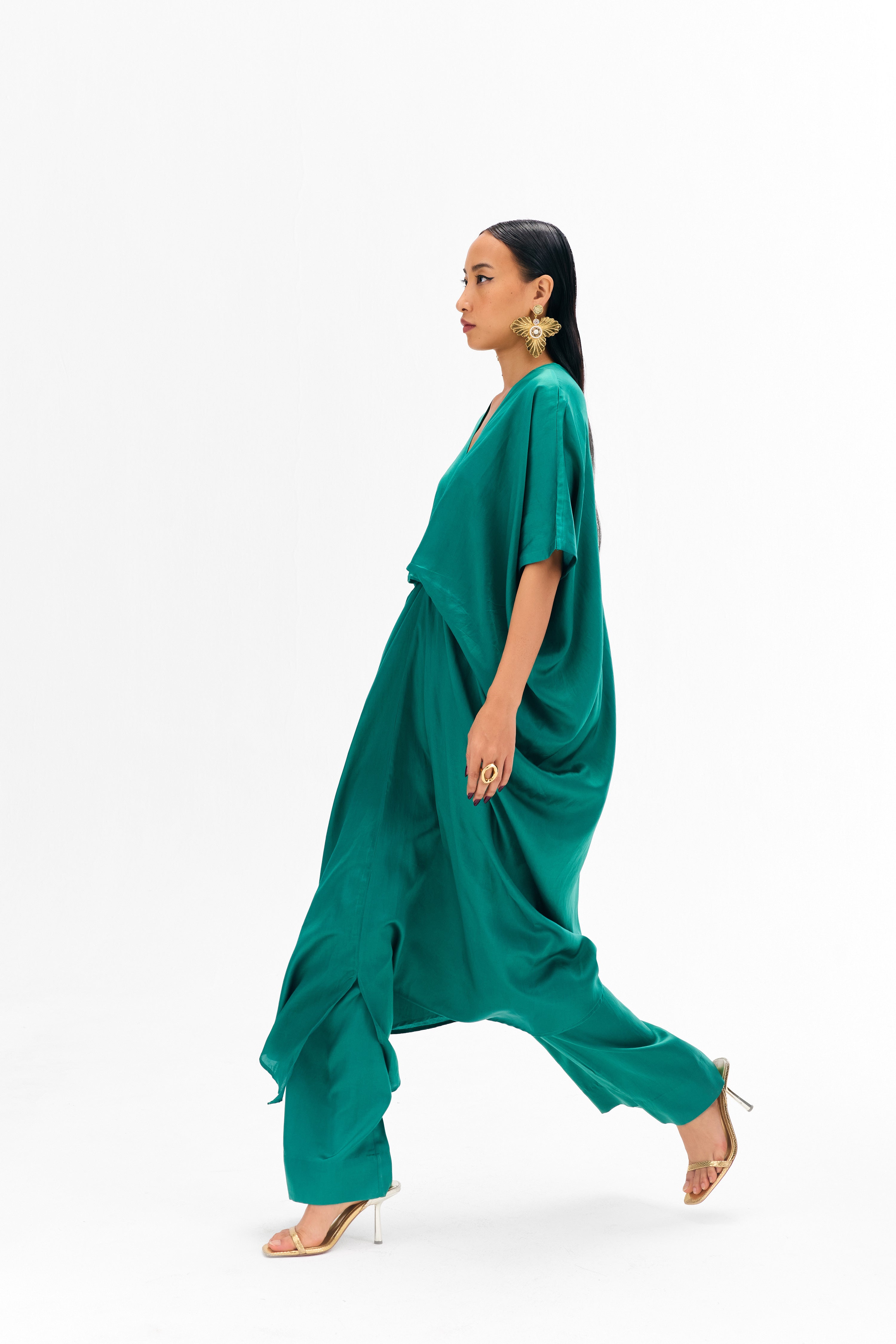 Tara Tunic Coord Green