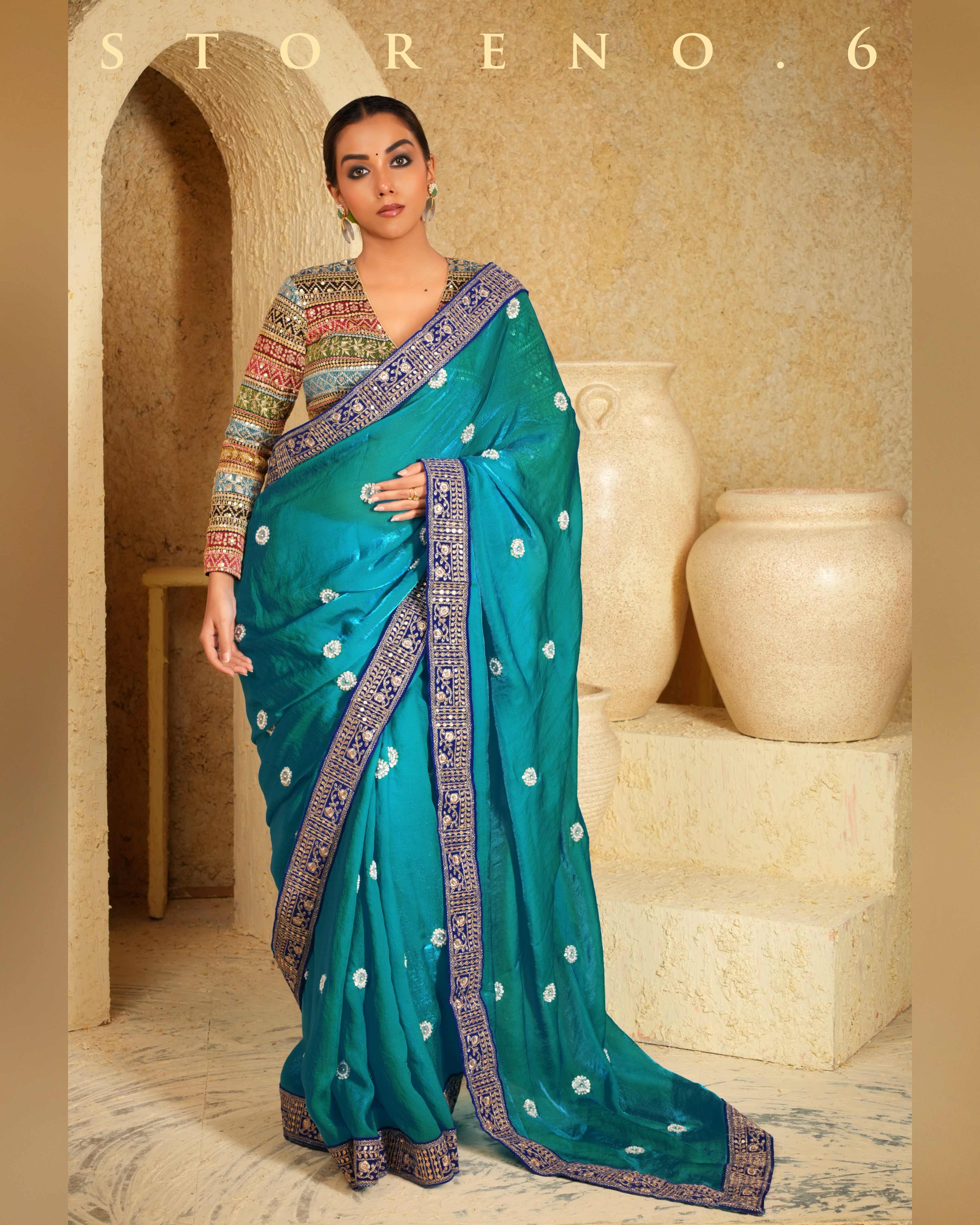 AZURE ARTISTRY SAREE