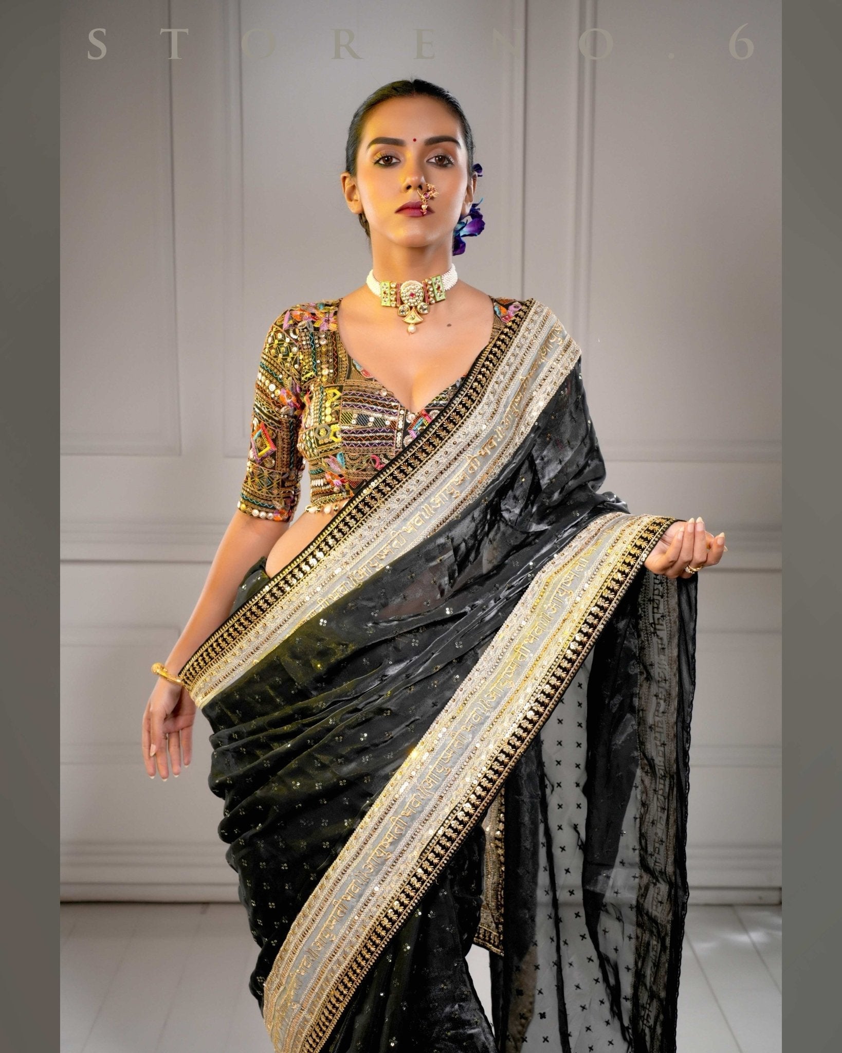 ROYAL RAVEN QUEEN SAREE
