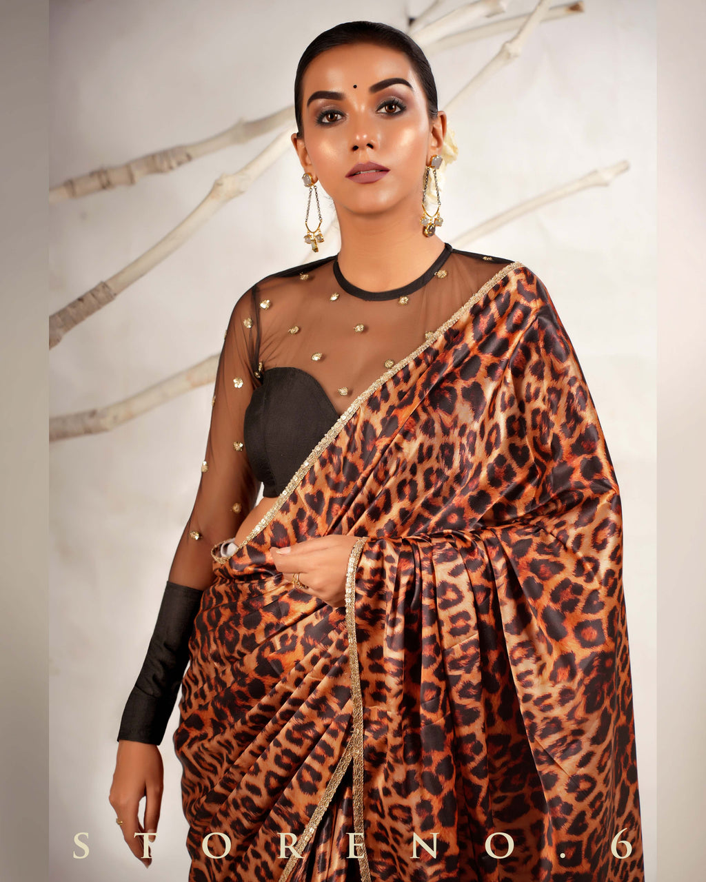 THE CHIC CHEETAH SAREE