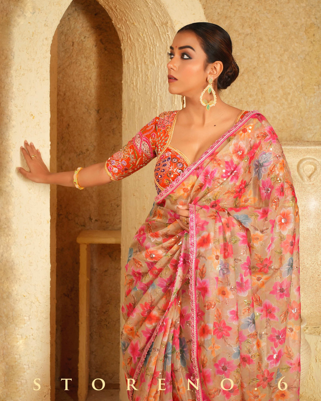 SPIRIT SEAFOAM SAREE