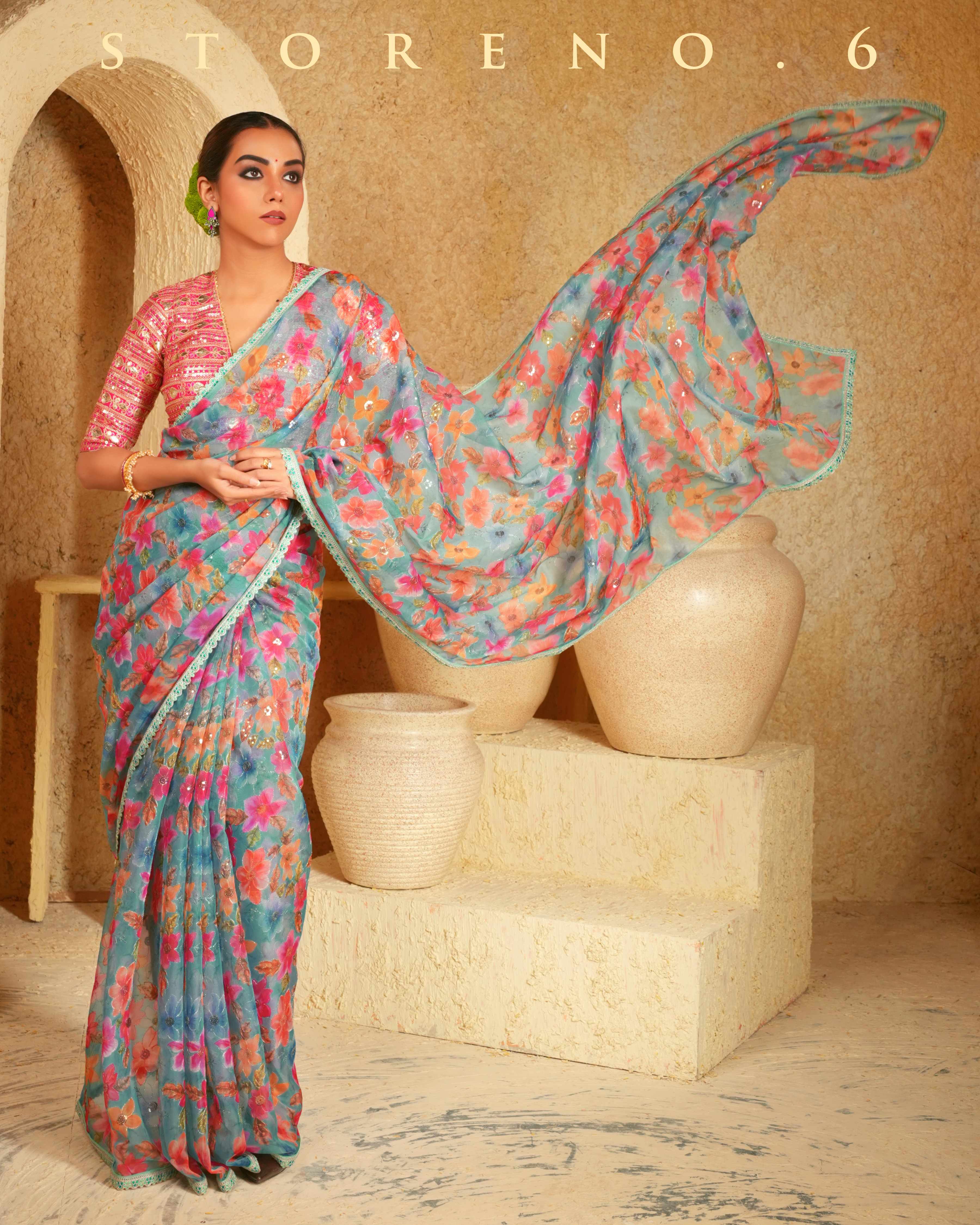 OCEAN ORCHARD SAREE
