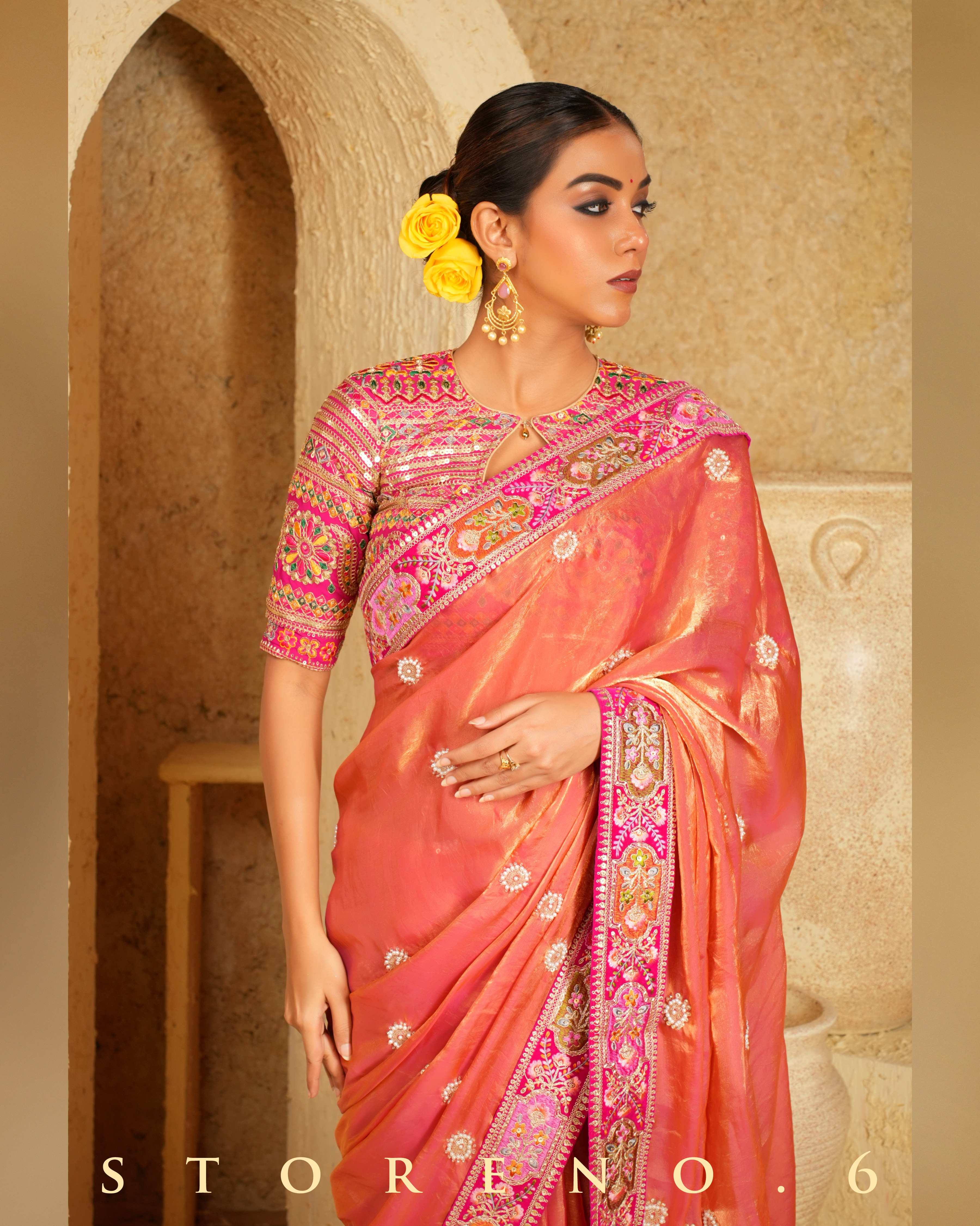 CORAL CHARISMA SAREE