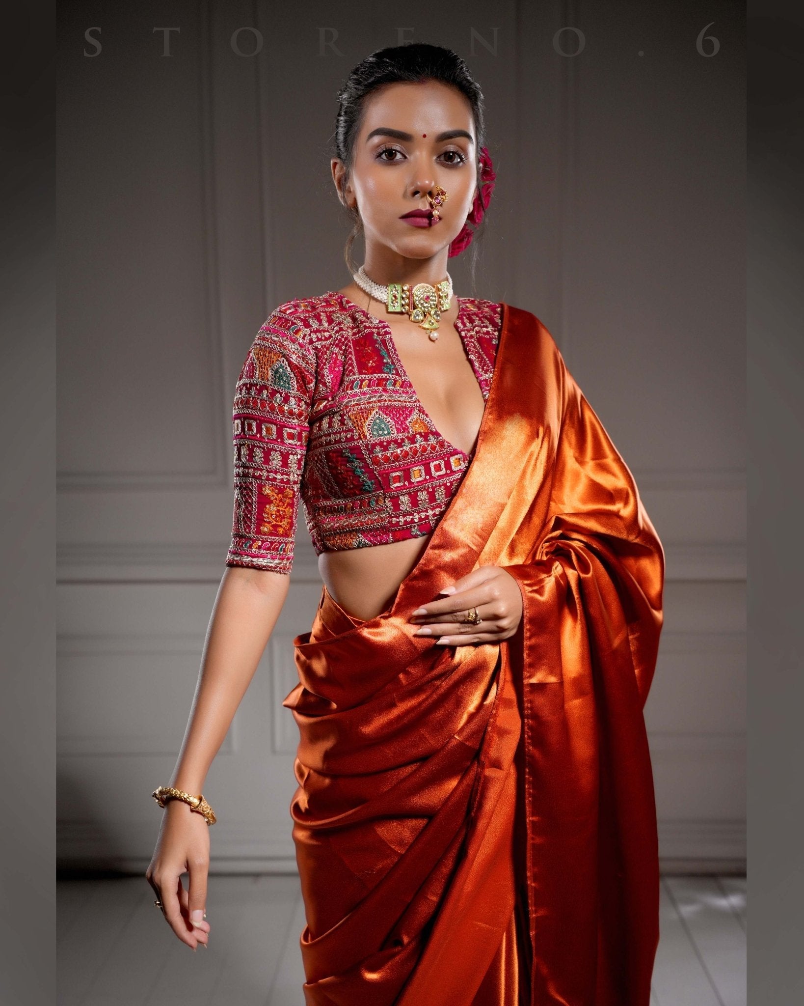 THE BRONZED COASTLINE SAREE