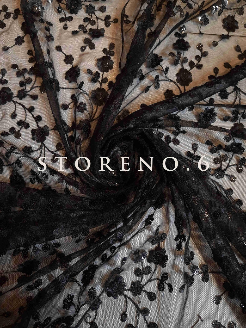 SHINE IN BLACK SAREE