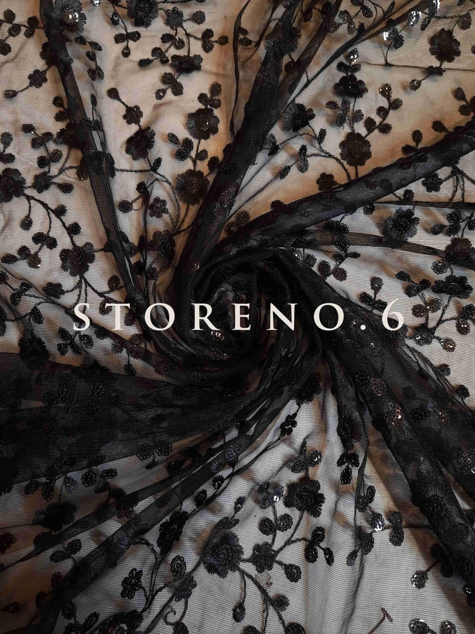 SHINE IN BLACK SAREE