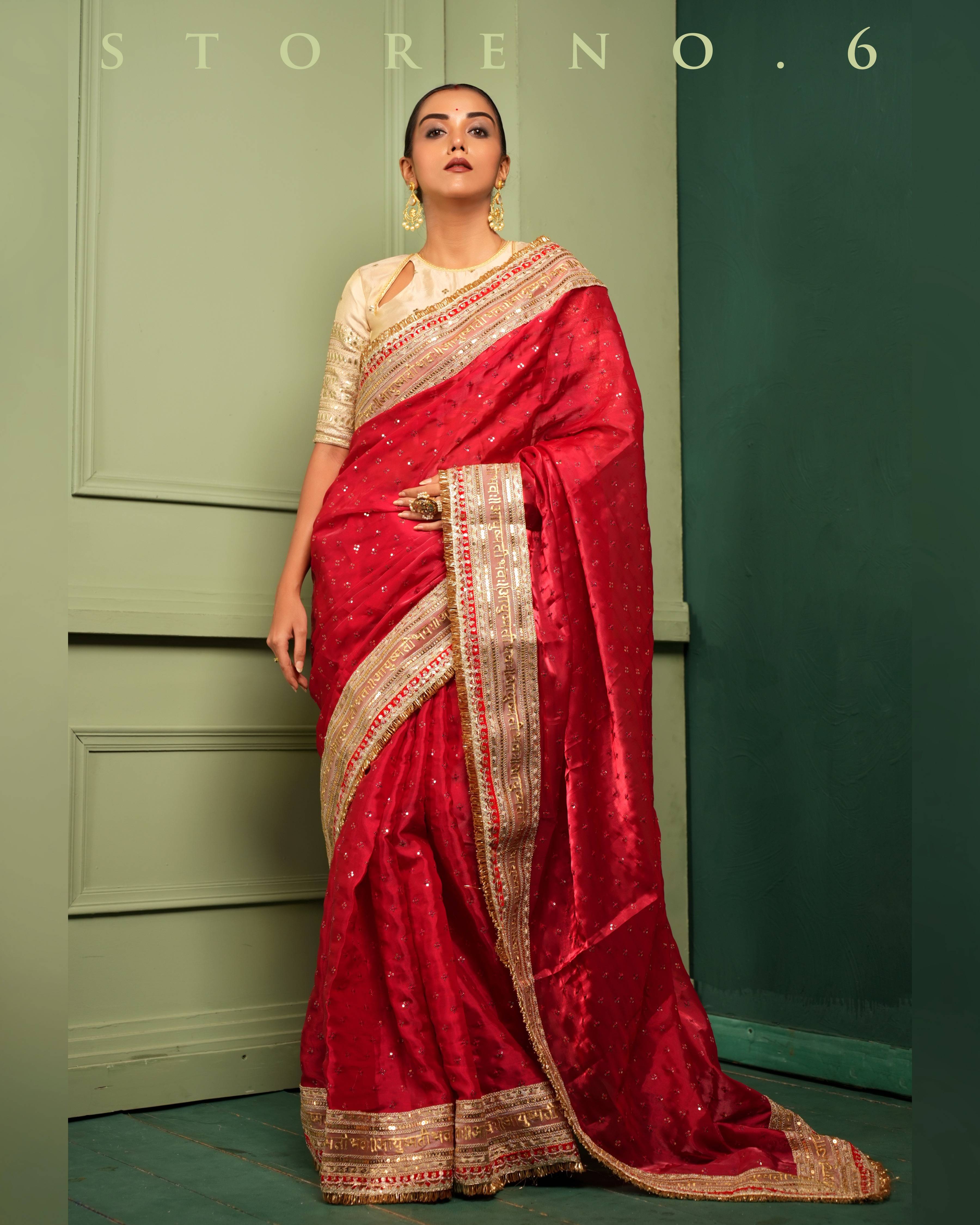 ROYAL RUBY QUEEN SAREE