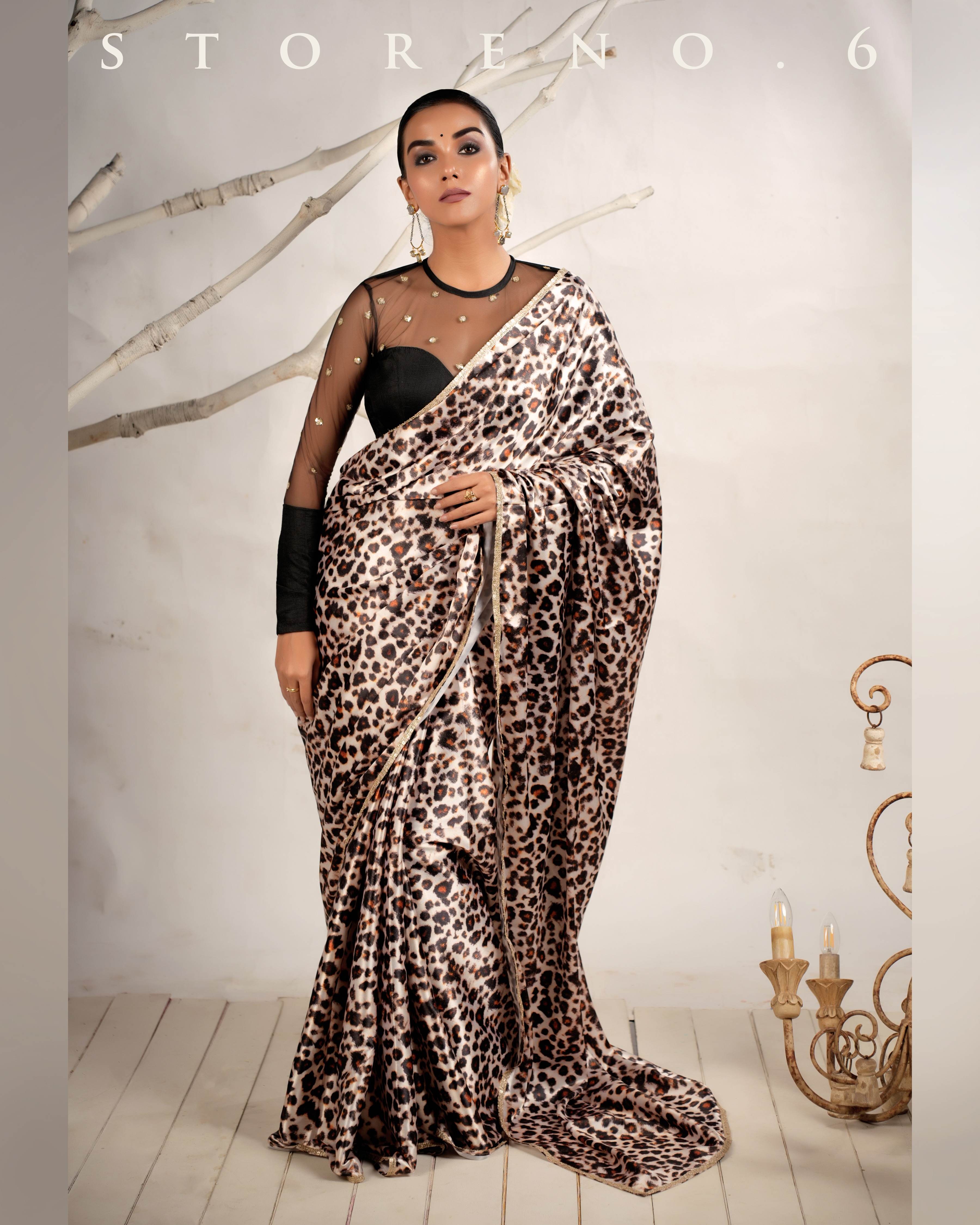 THE LEOPARD LUXURY SAREE