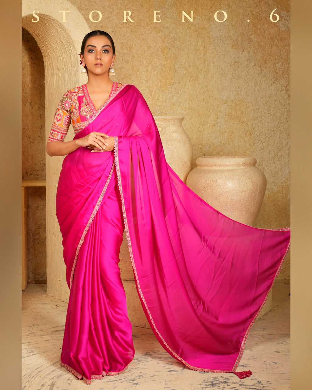 FEARLESS FUCHSIA SAREE