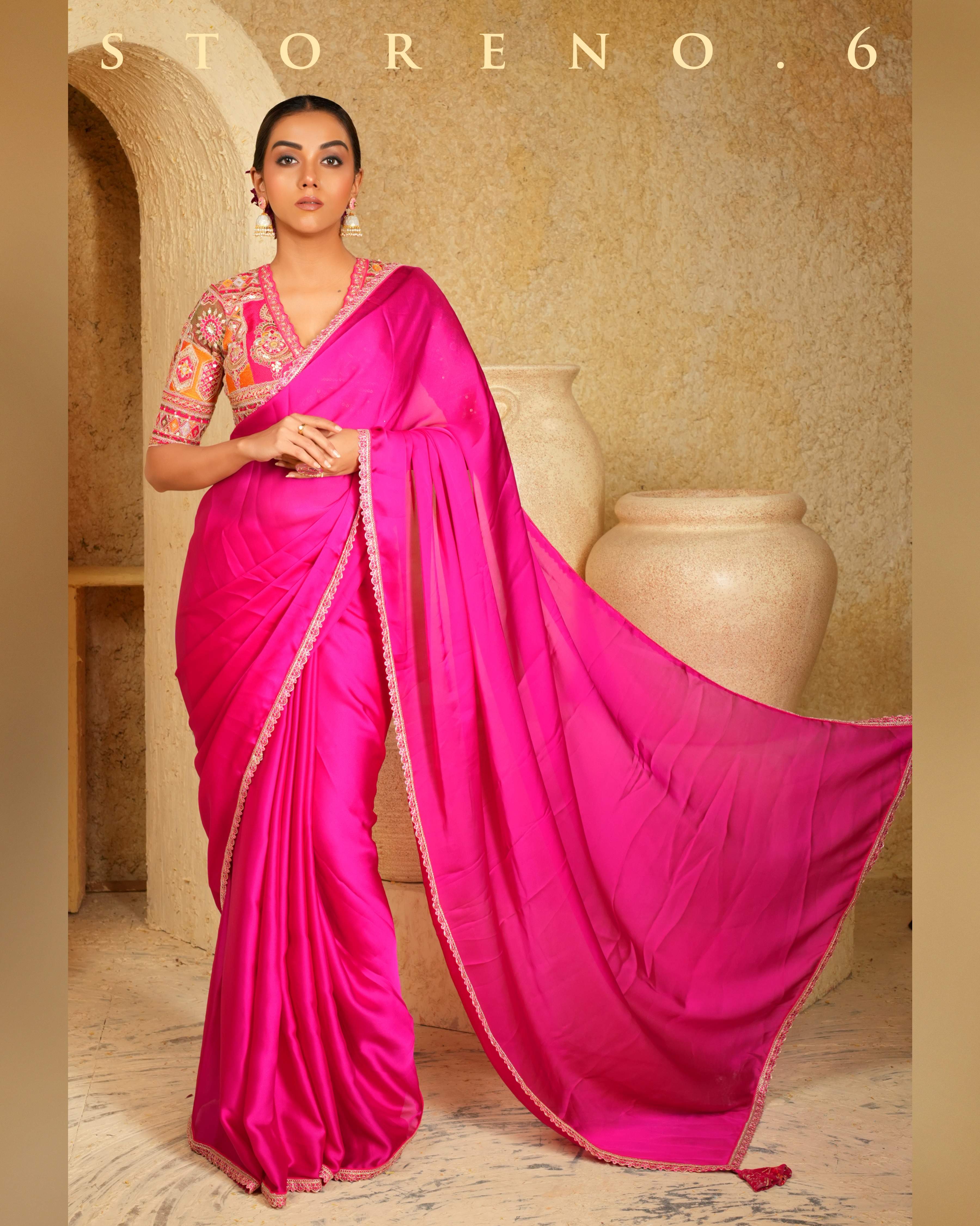FEARLESS FUCHSIA SAREE