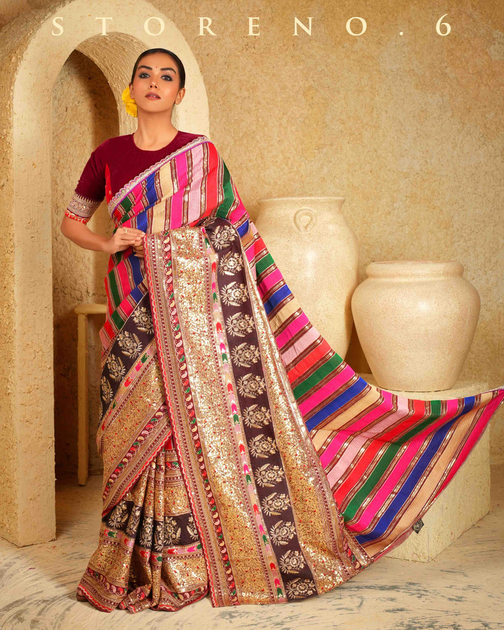 MERLOT MASTERPIECE SAREE