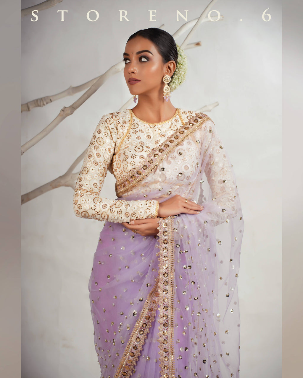 THE LILAC LUXURY SAREE