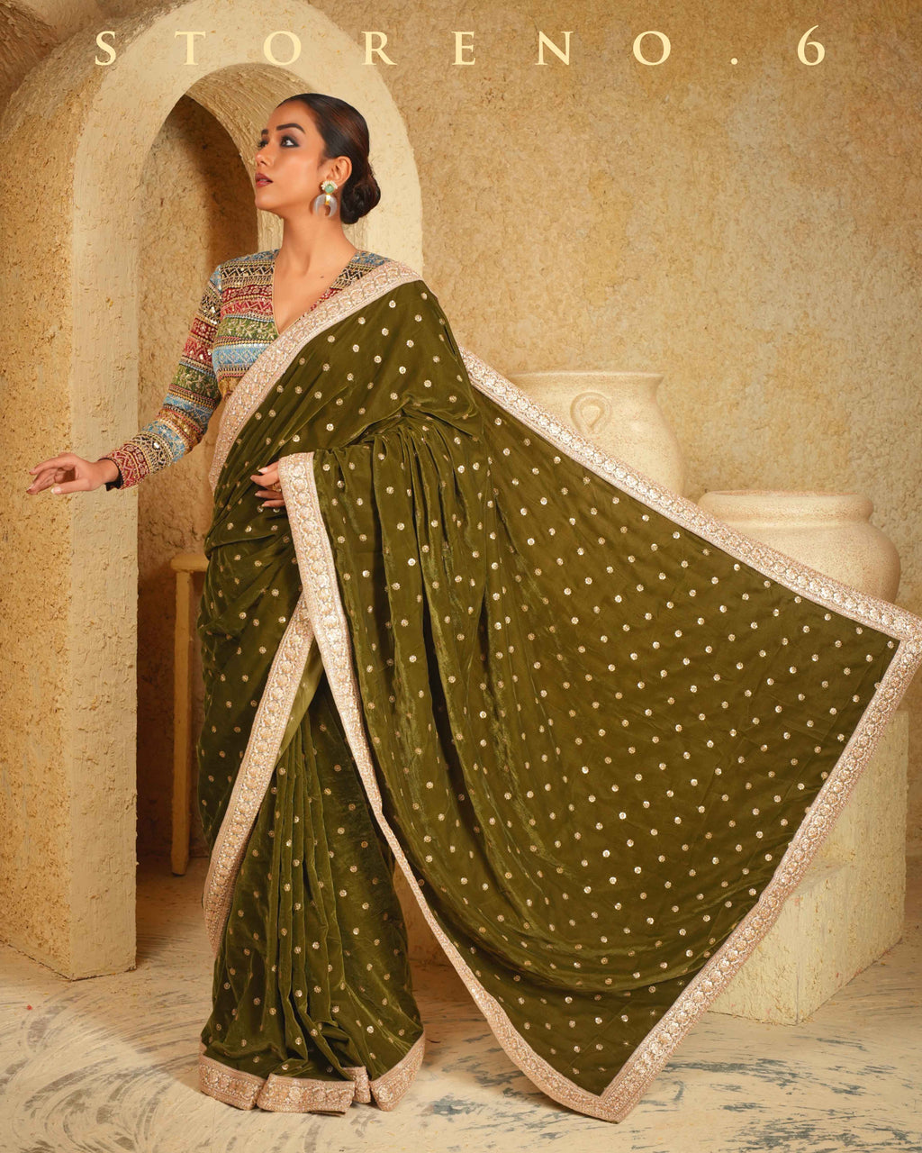 MUSICAL MEADOW SAREE