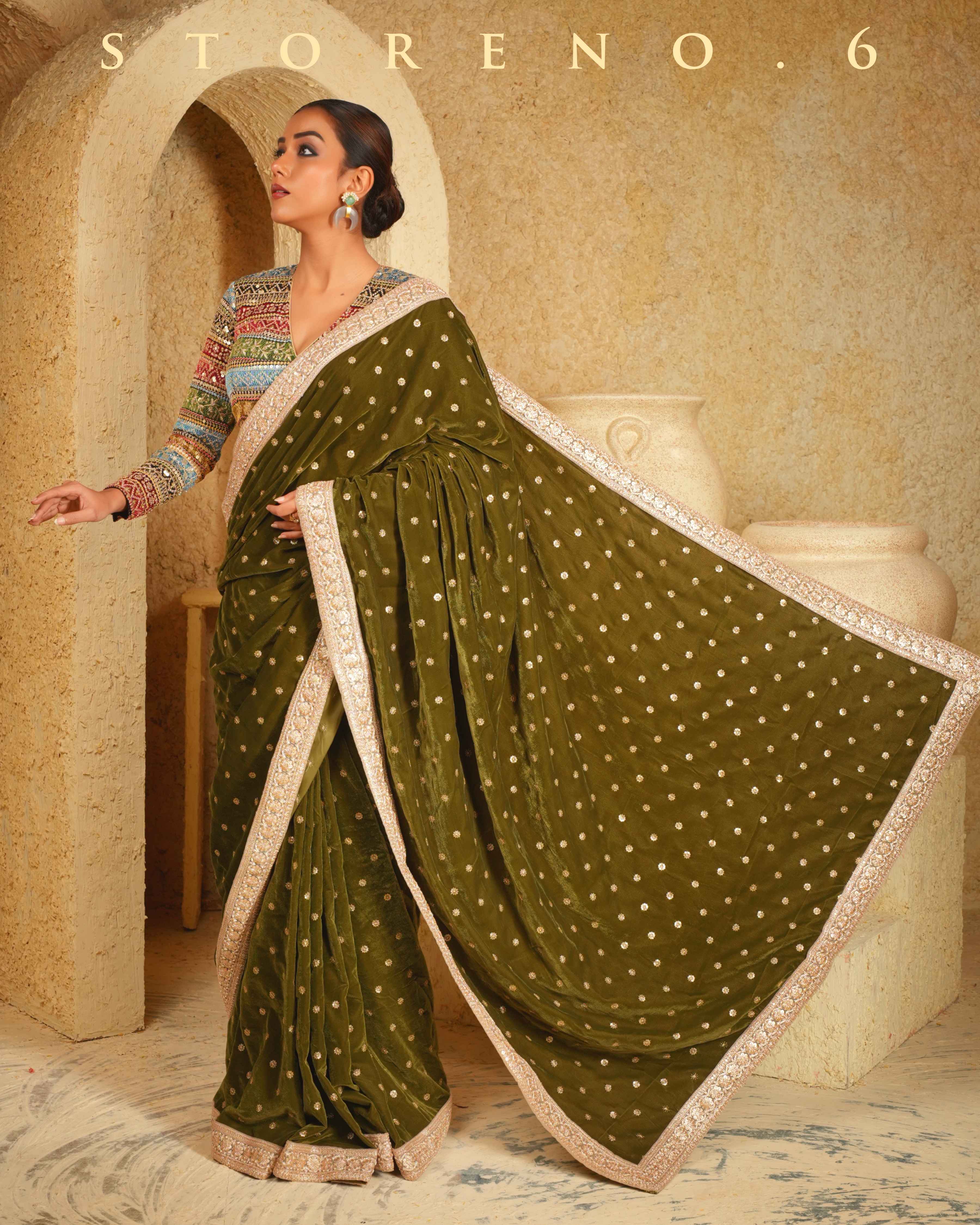 MUSICAL MEADOW SAREE