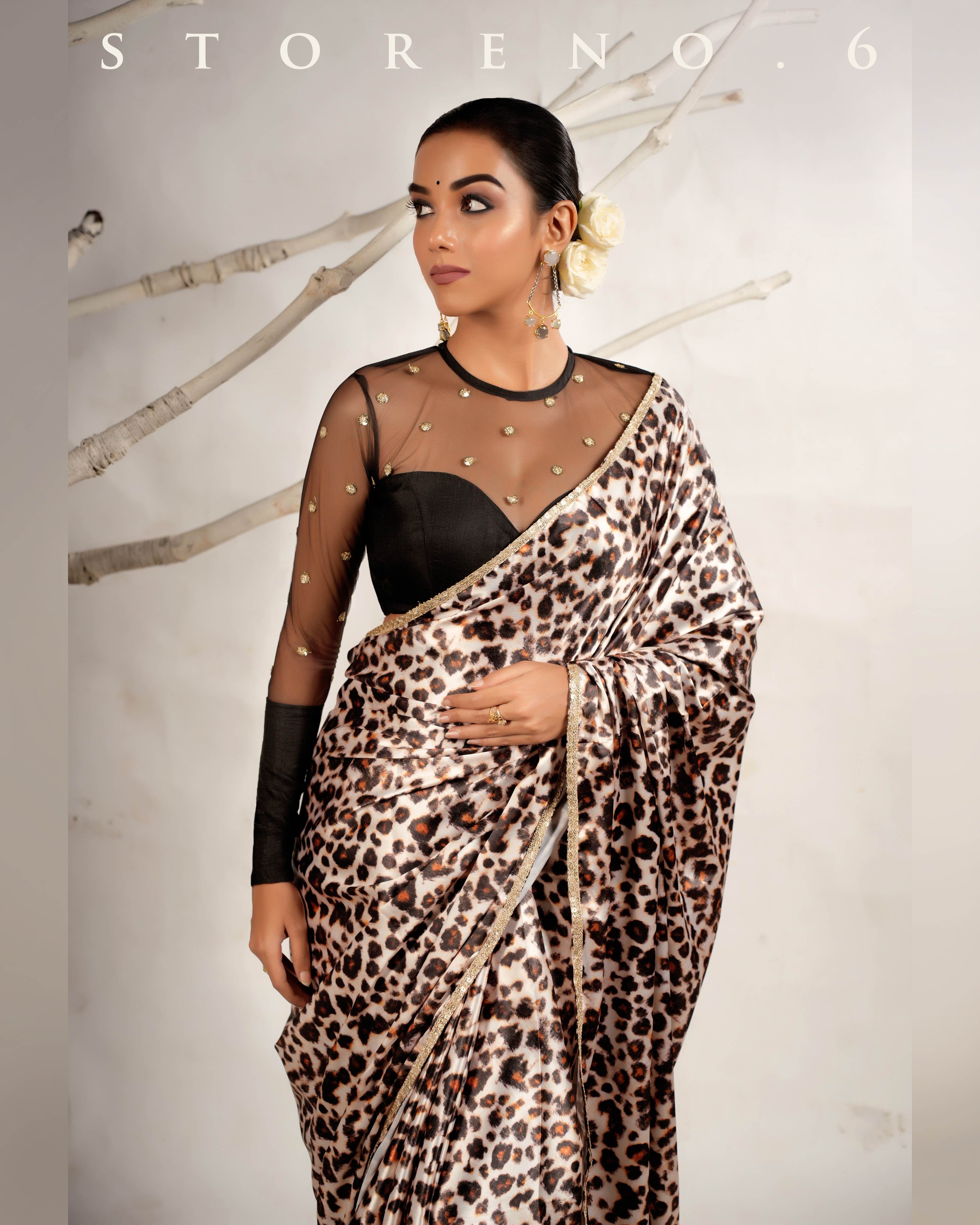 THE LEOPARD LUXURY SAREE