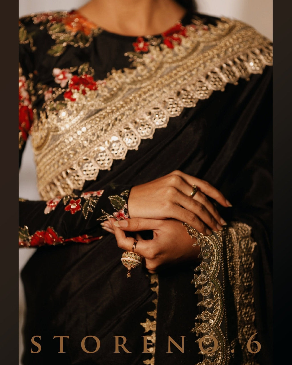 MAJESTIC MIDNIGHT READY-TO-WEAR SAREE