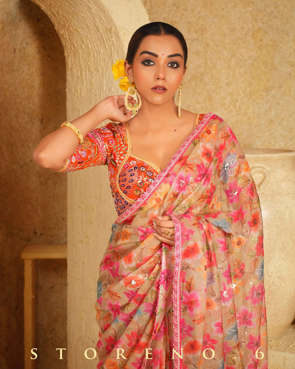 SPIRIT SEAFOAM SAREE