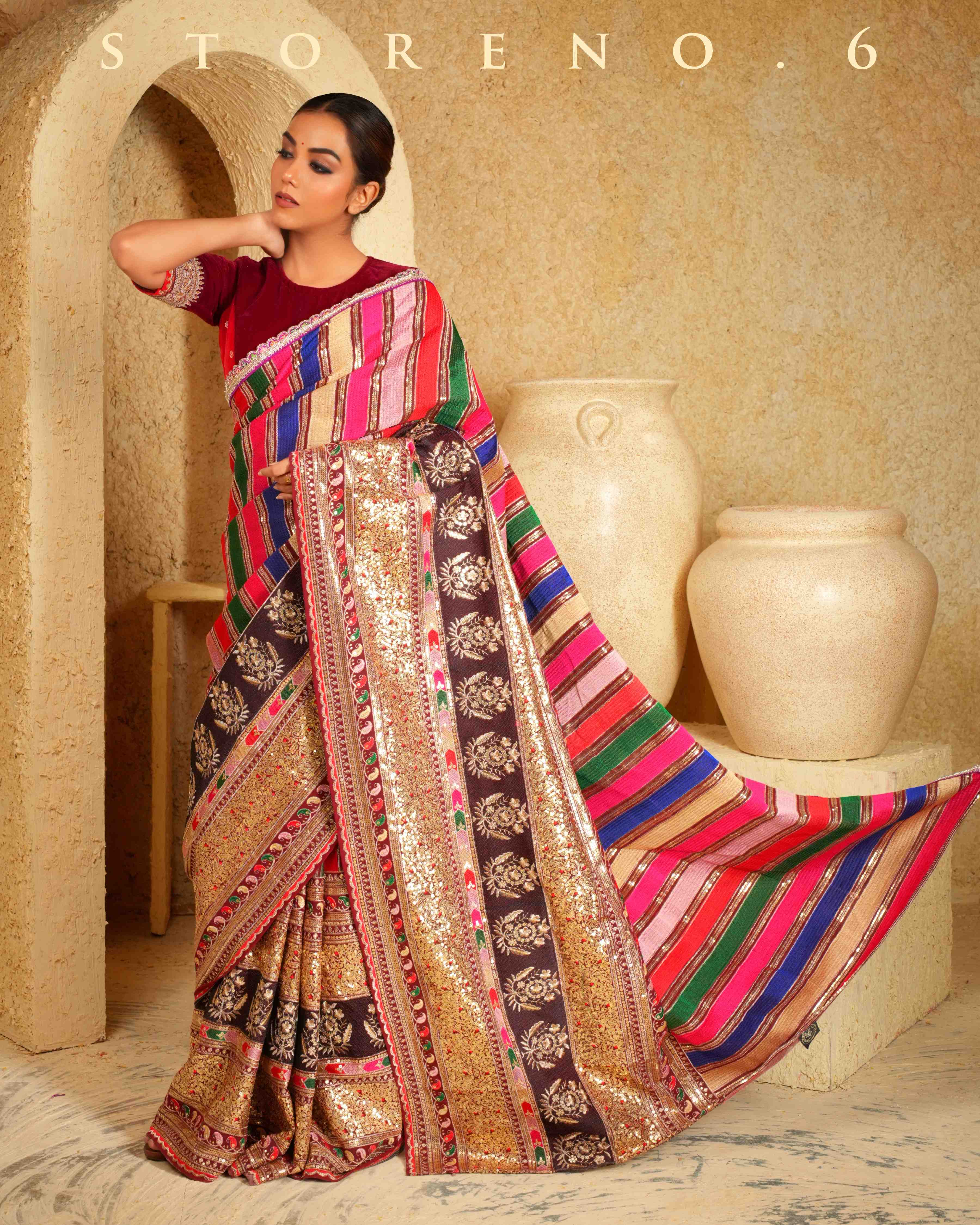 MERLOT MASTERPIECE SAREE
