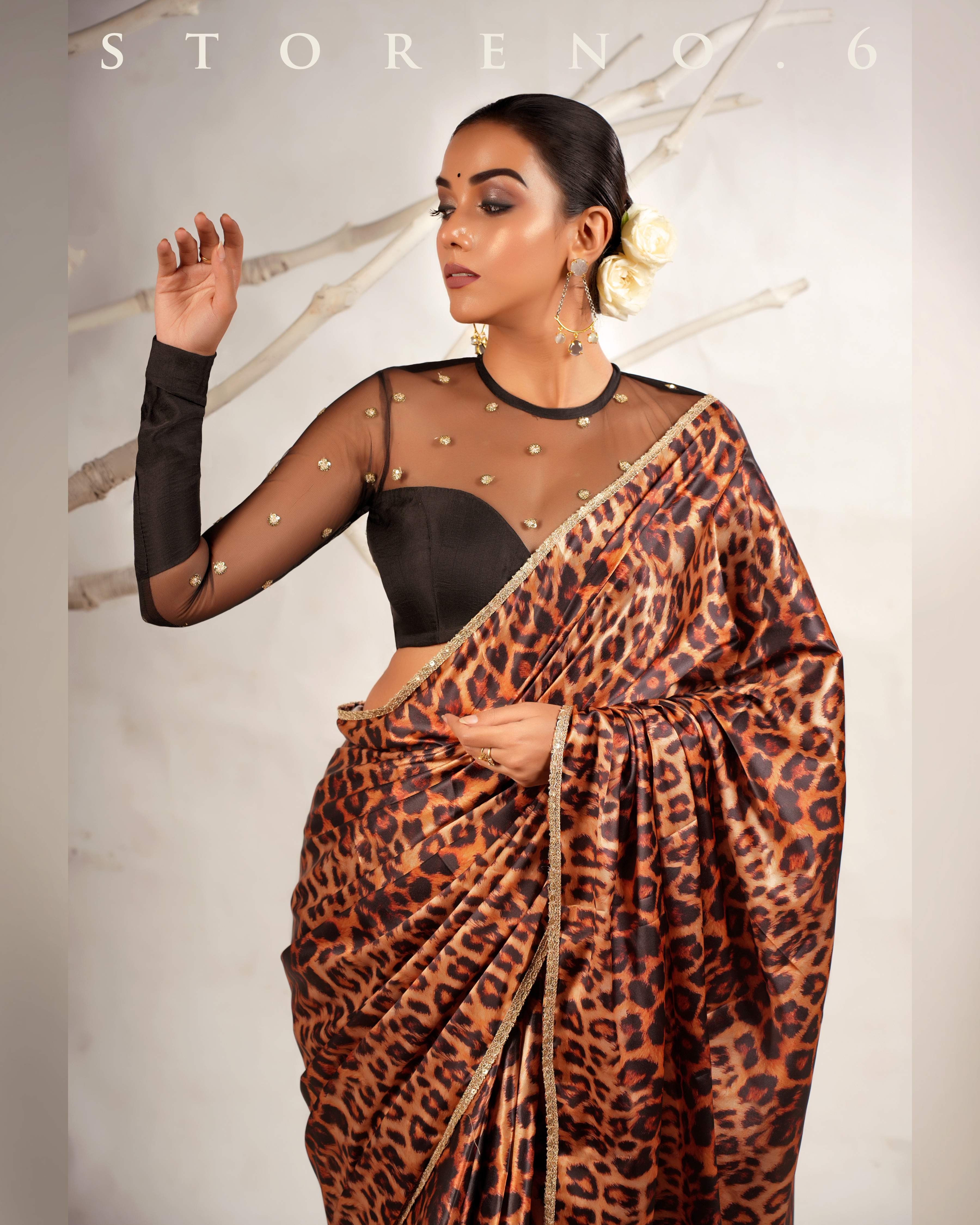 THE CHIC CHEETAH SAREE
